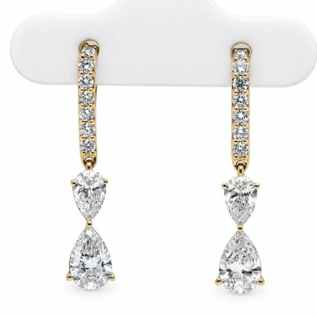 No reserve price - Earrings - 14 kt