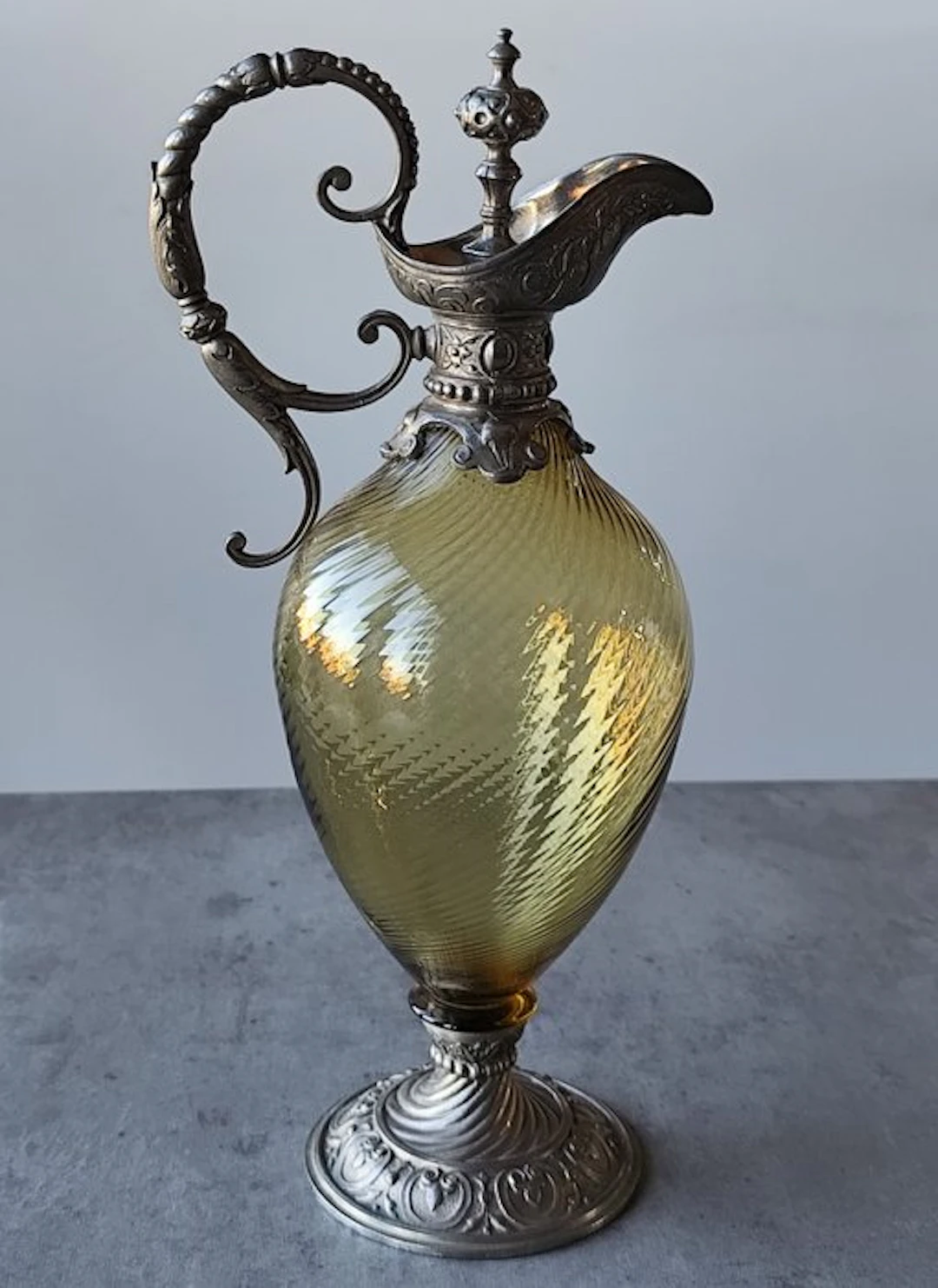 Ewer - Glass, gunmetal