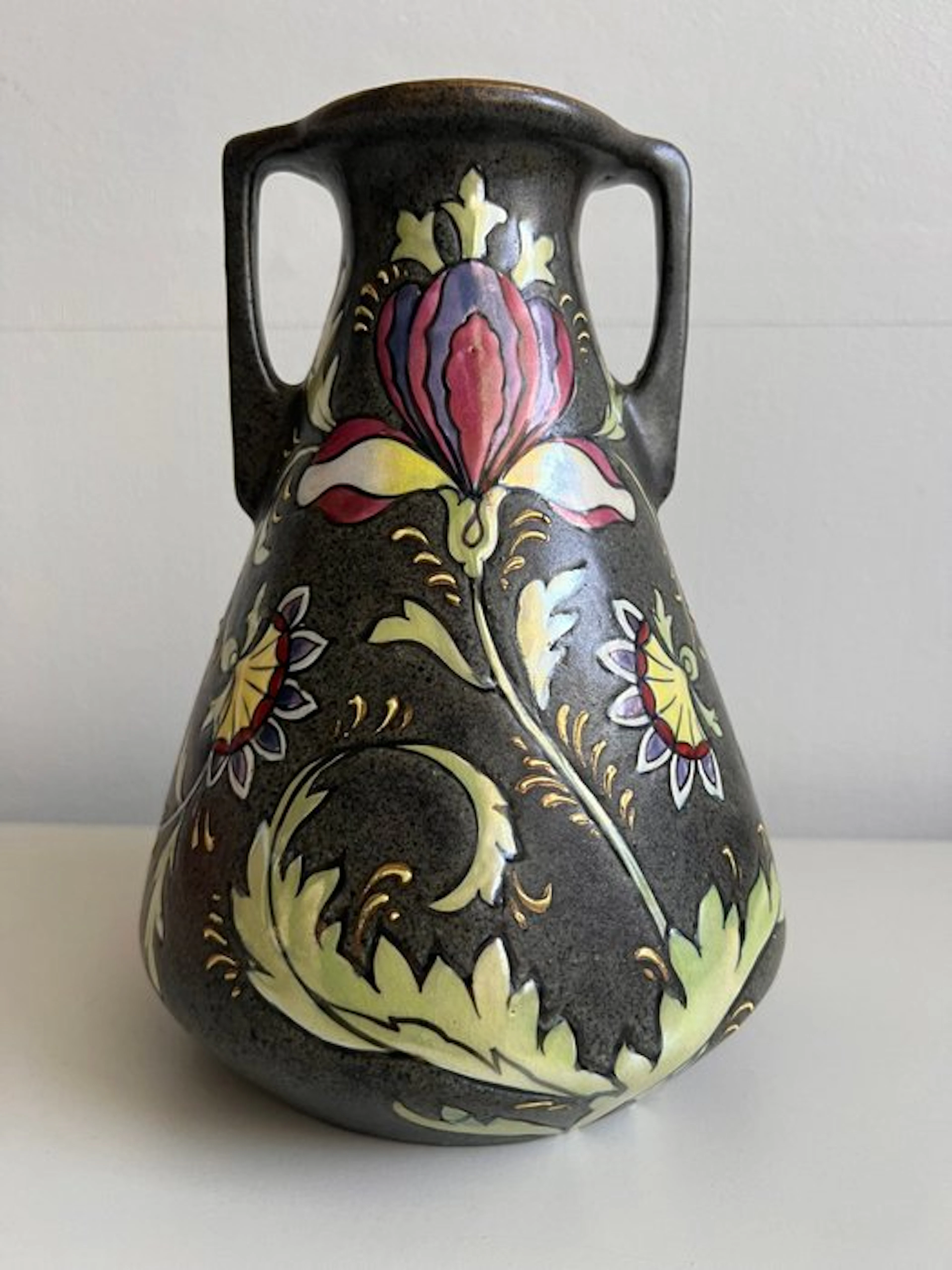 Eduard Stellmacher - Vase - Earthenware - Art Nouveau - Teplitz