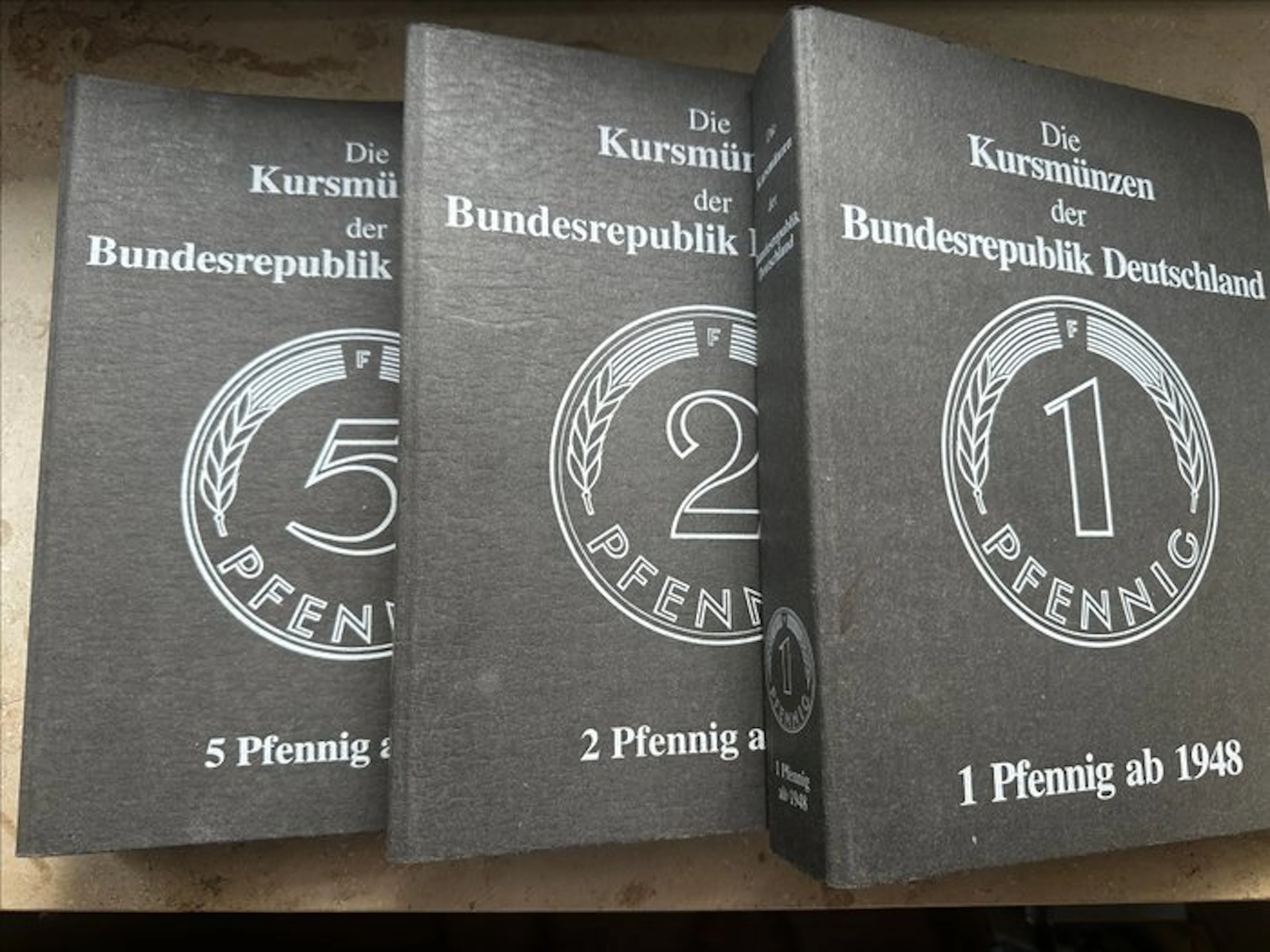 Germany. 1 - 2 - 5 Pfennig in 3 Sammler Albums. 1949 - 2000 (No reserve price)