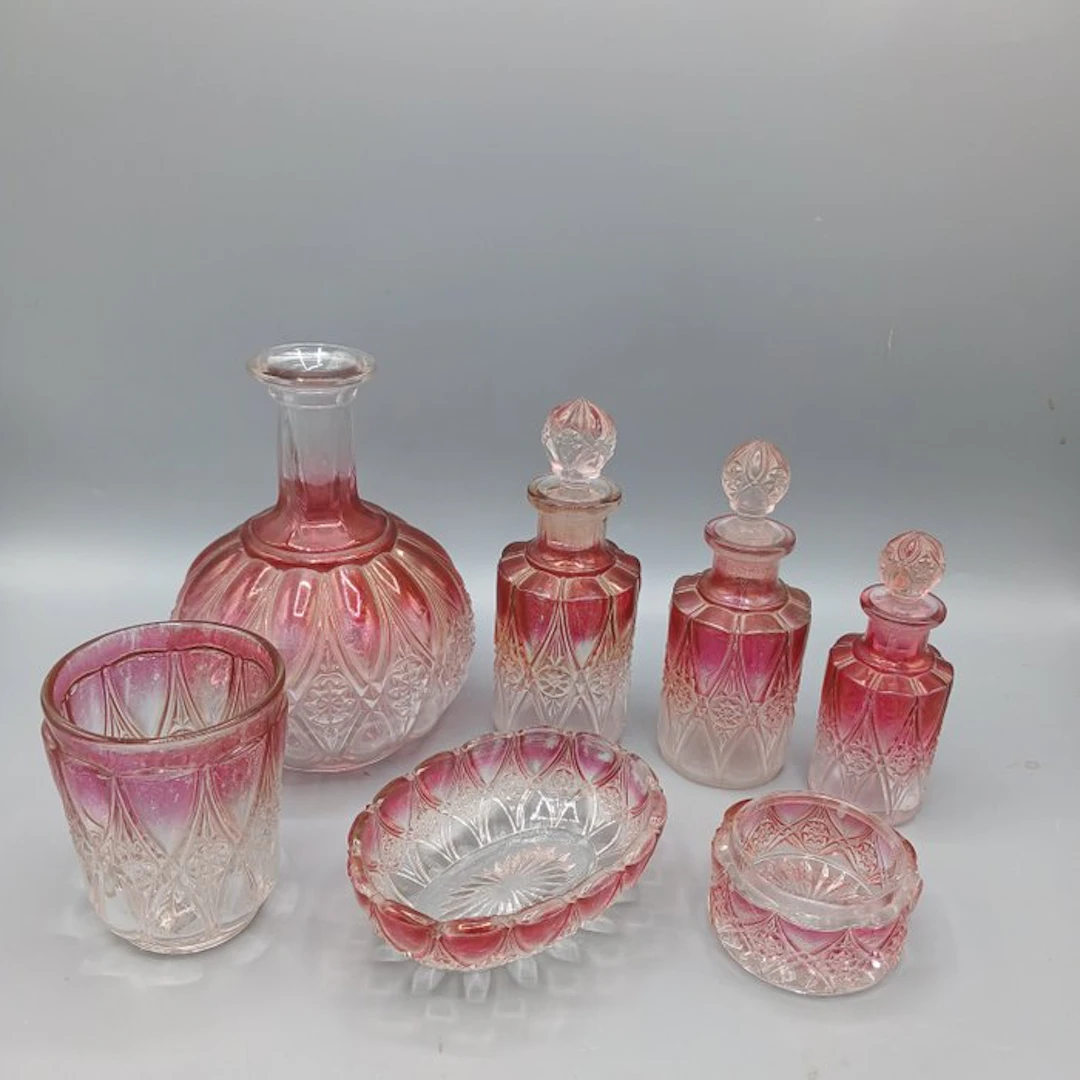 Scailmont - Perfume flask (7) - Valembert - Glass - Rare outfit