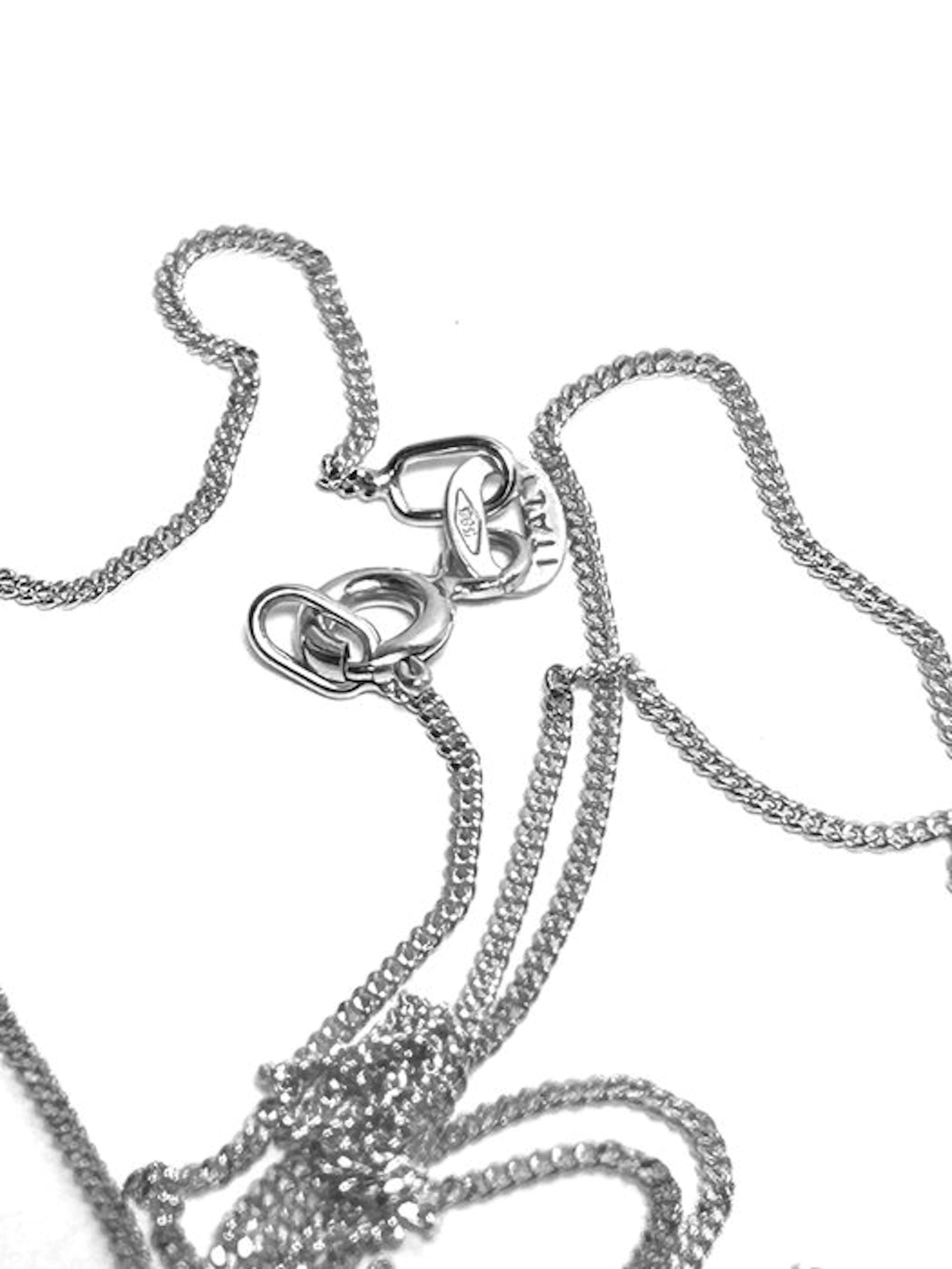 Necklace - 14 kt. White gold