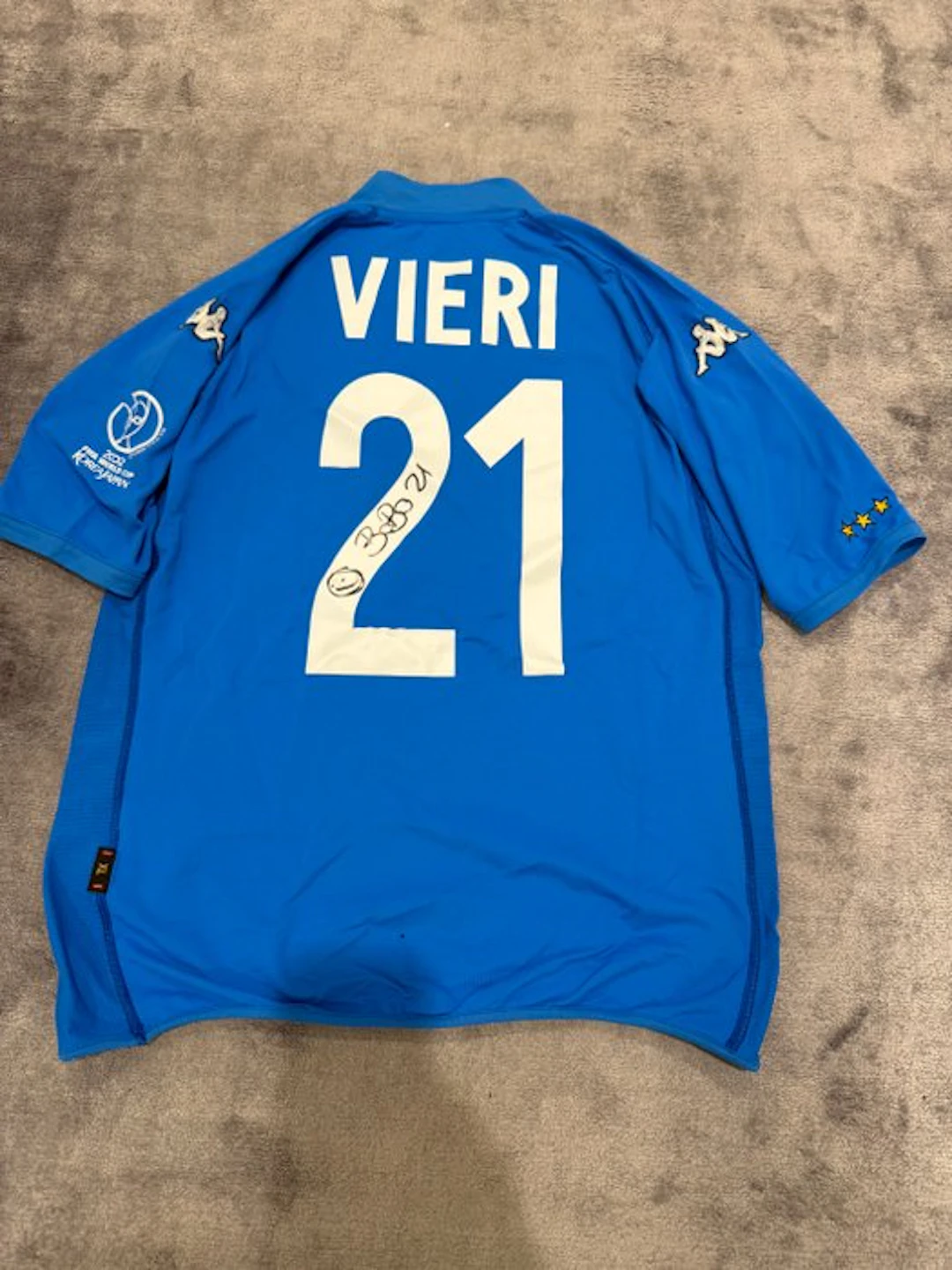 Italia - 2002 FIFA World Cup - Christian Vieri - 2002 - Team wear