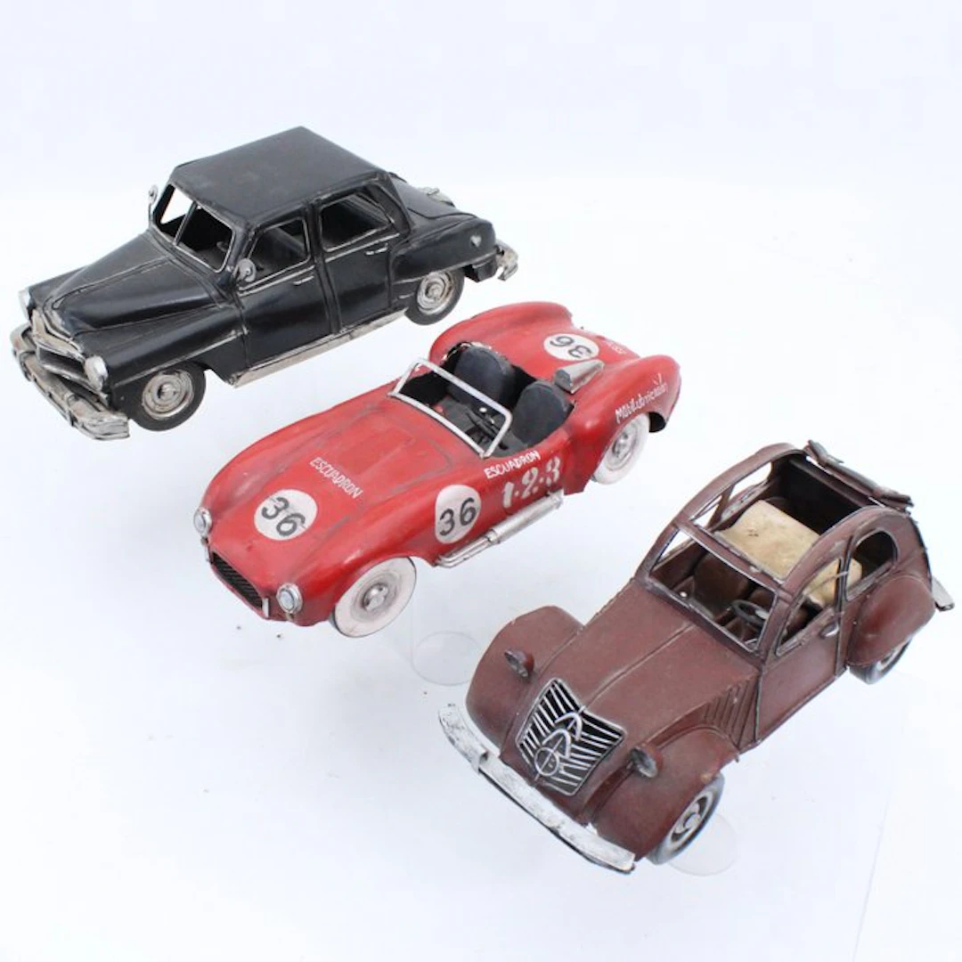 Decoratie Blikken modelauto's - Toy Citroen 2CV -Ferrari...