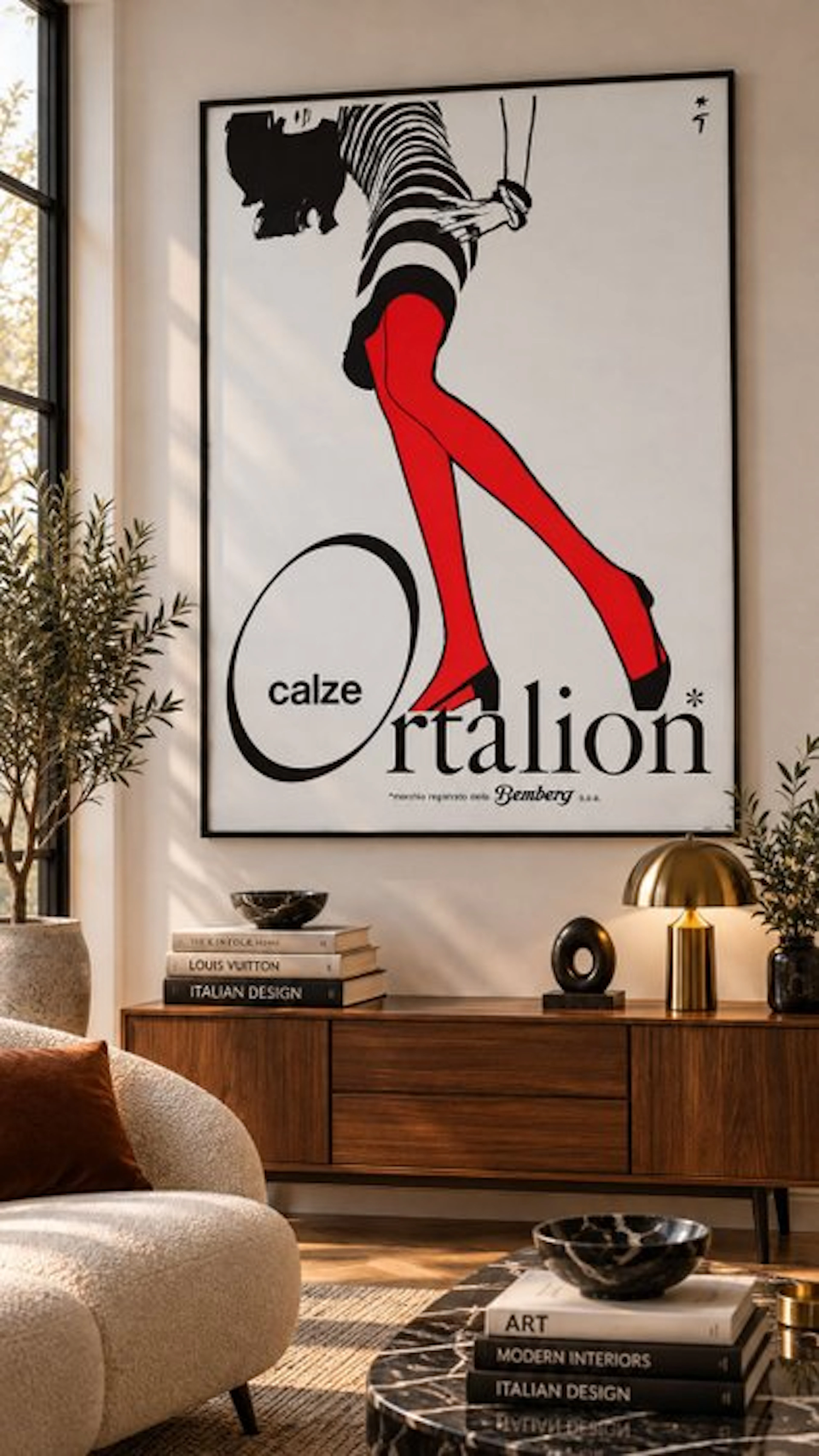 René Gruau - CALZE ORTALION - 1980s