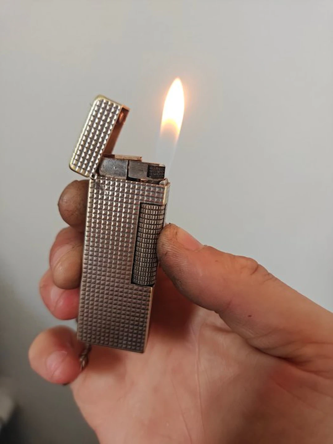 Dunhill - Pocket lighter - Silver plated