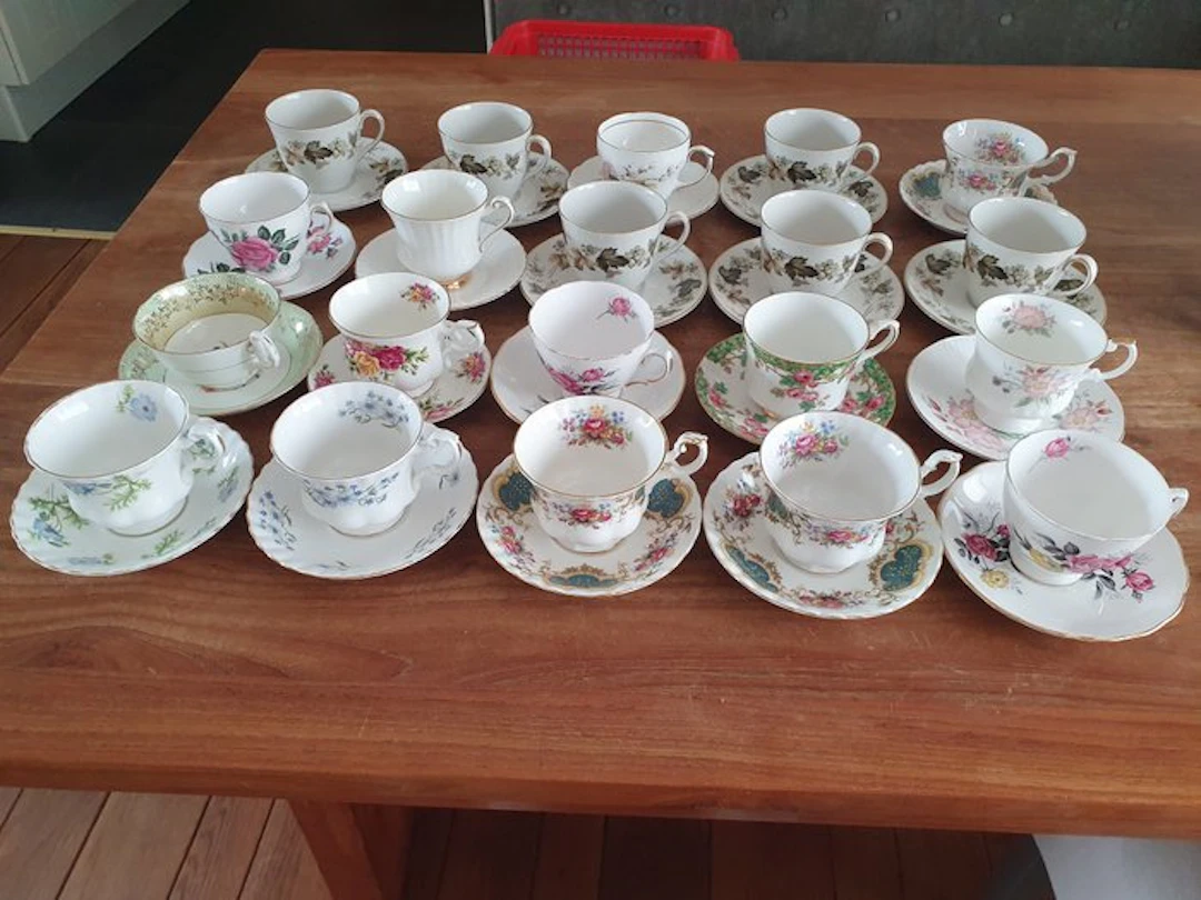 Royal Doulton, Royal Albert - Table service (20) - Porcelain - Teacups