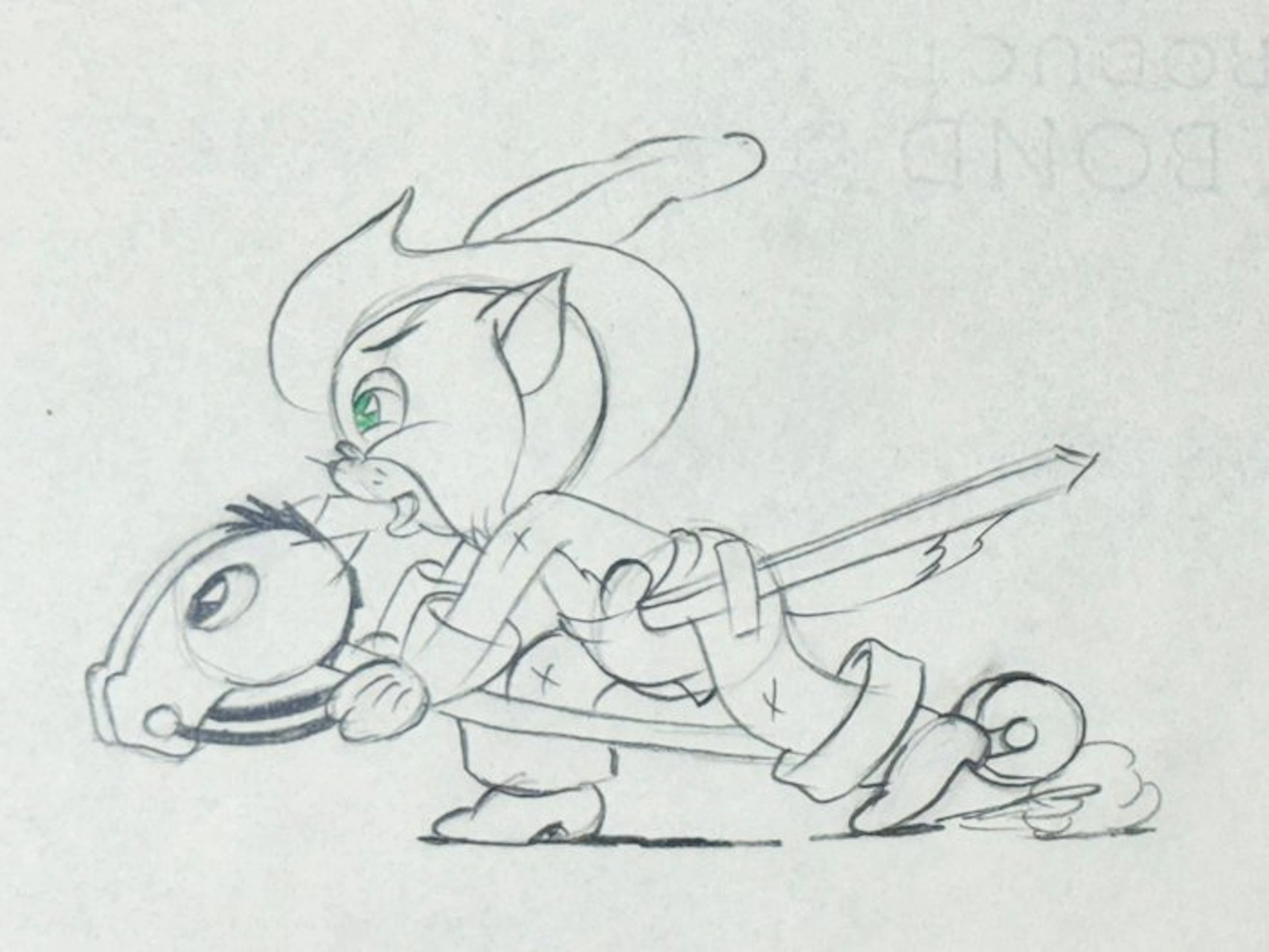 Walt Disney - Ambrose Production Drawing - The Robber Kitten (Walt