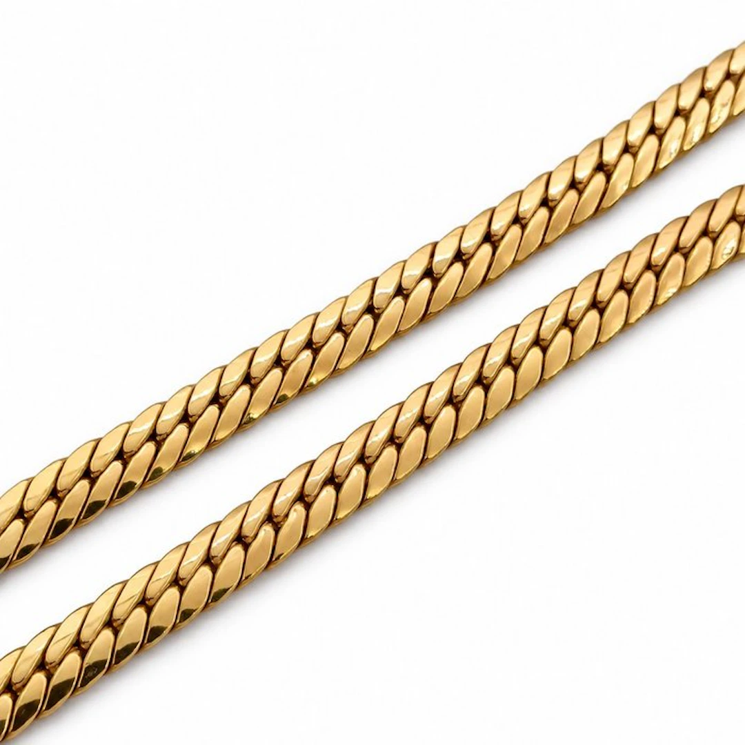 Necklace - 18 kt. Yellow gold - Made in Italy - Handmade