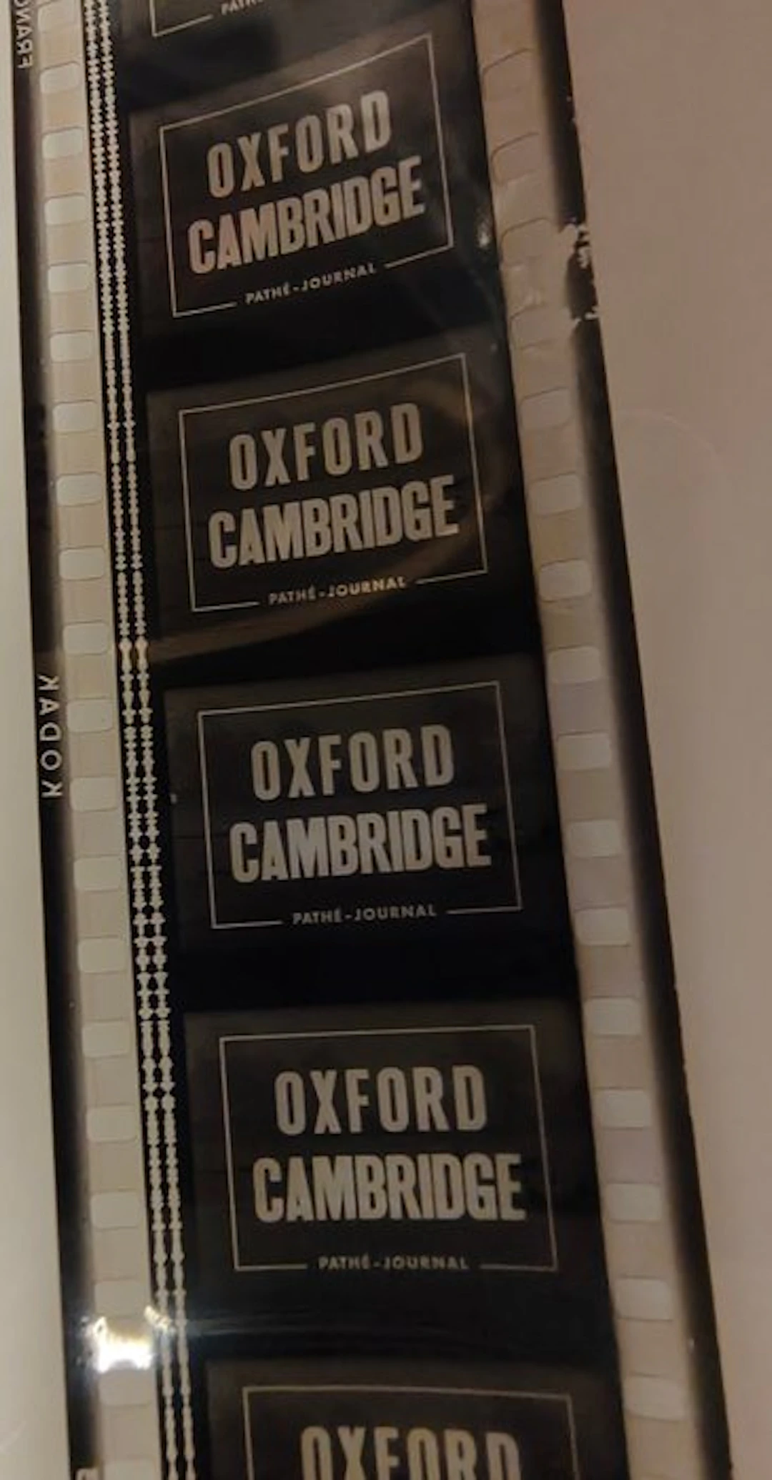 Kodak Original 35mm Pathé-Journal Safety Film Print – Oxford Cambridge – c