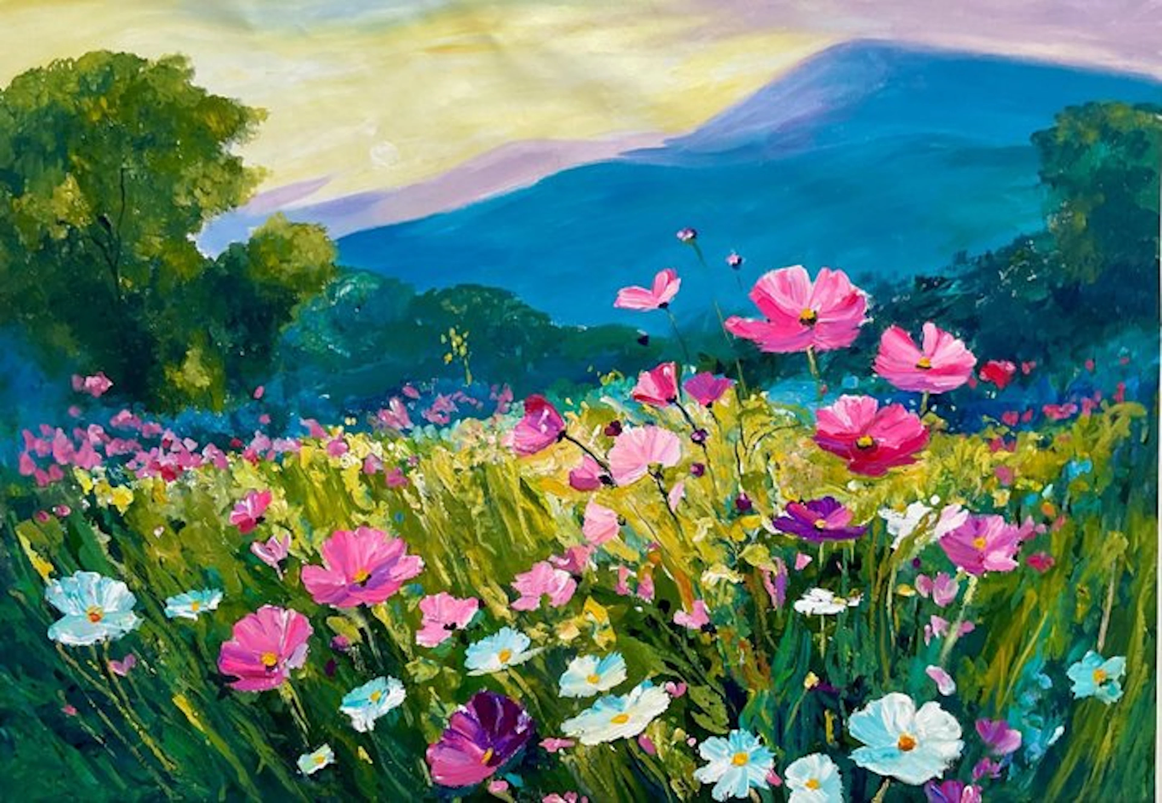 Laura R. A - XL - Horizonte en magenta