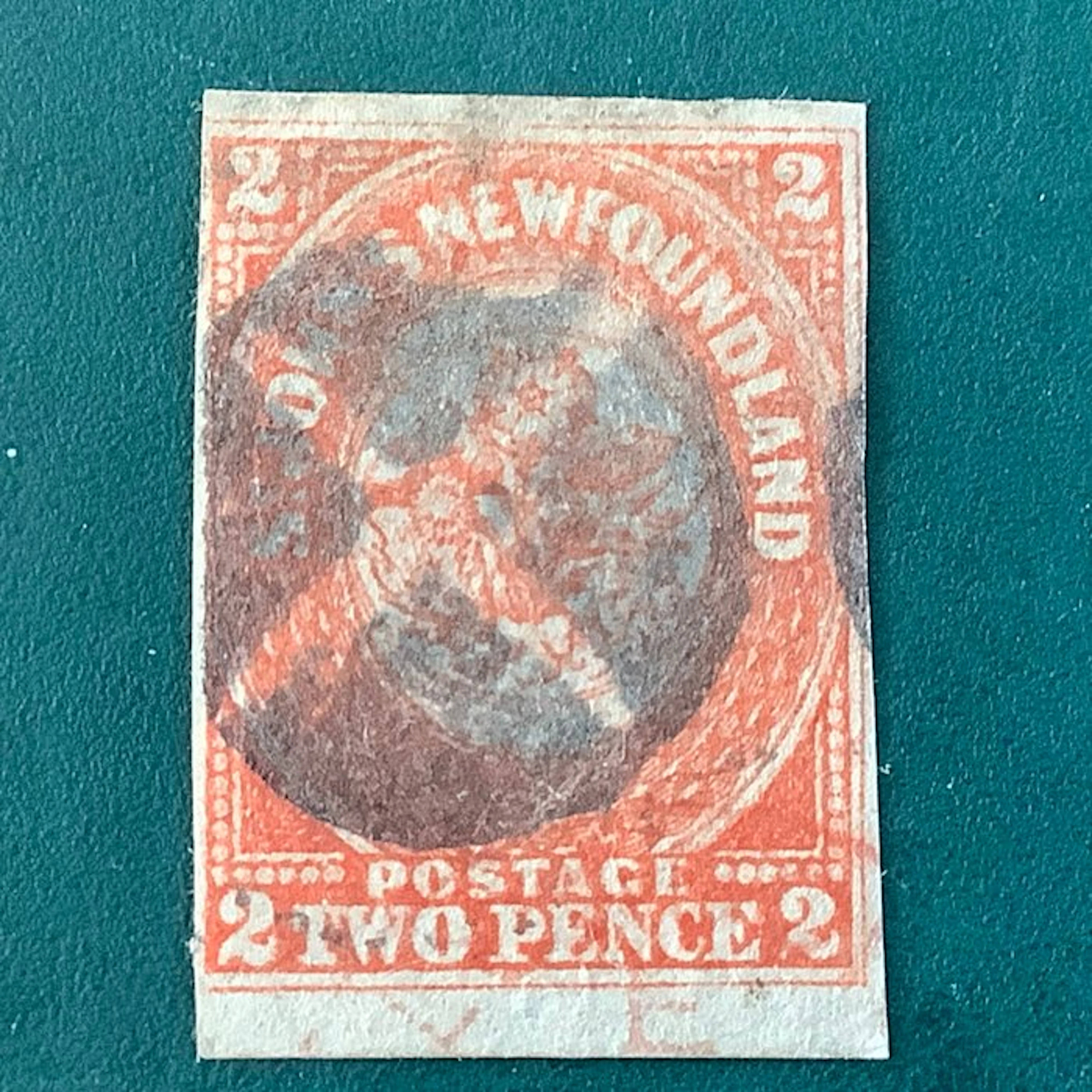 Newfoundland 1860 - 2d first issue on regular paper - SG 10