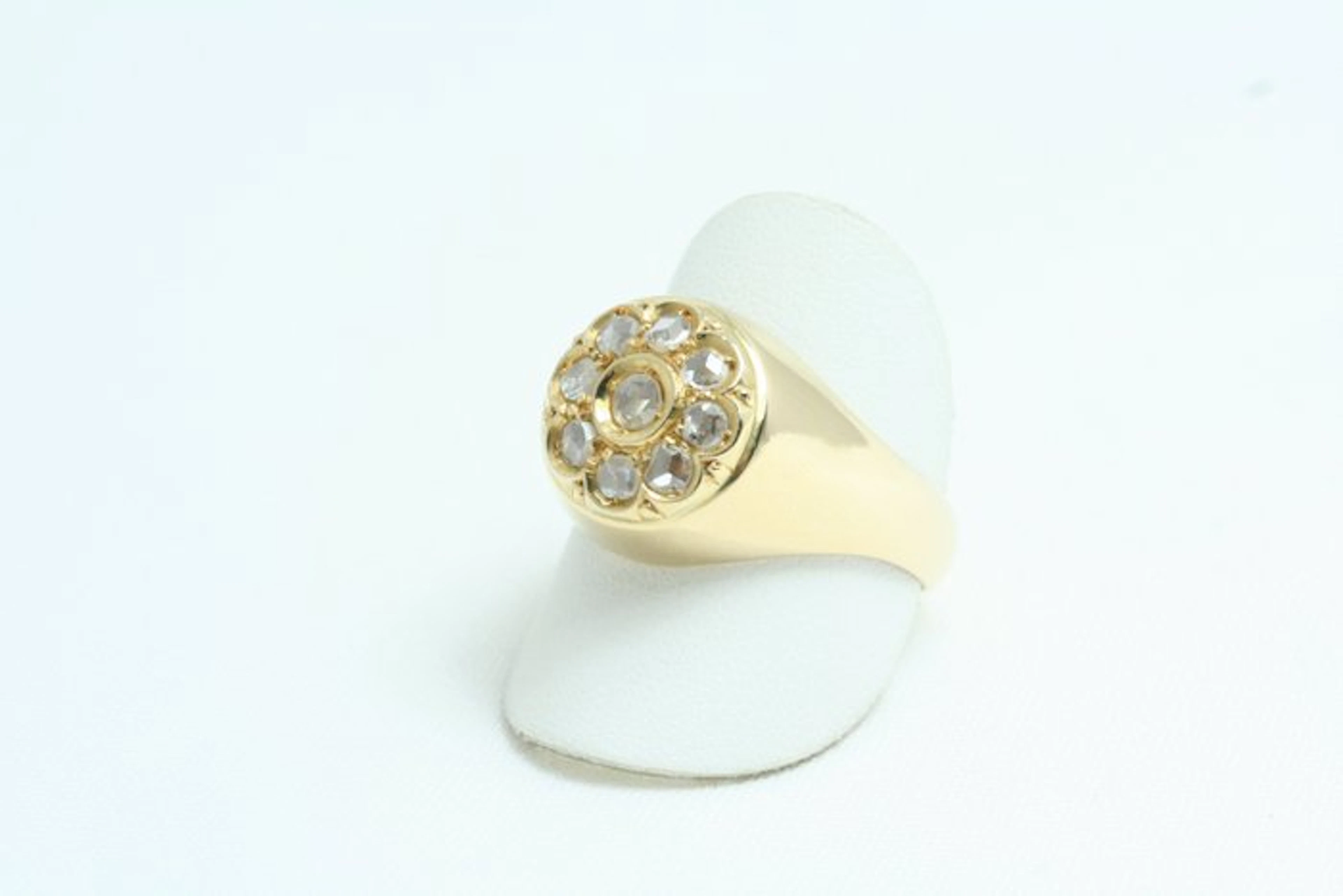 Ring - 18 kt. Yellow gold Diamond (Natural) - Diamond ring