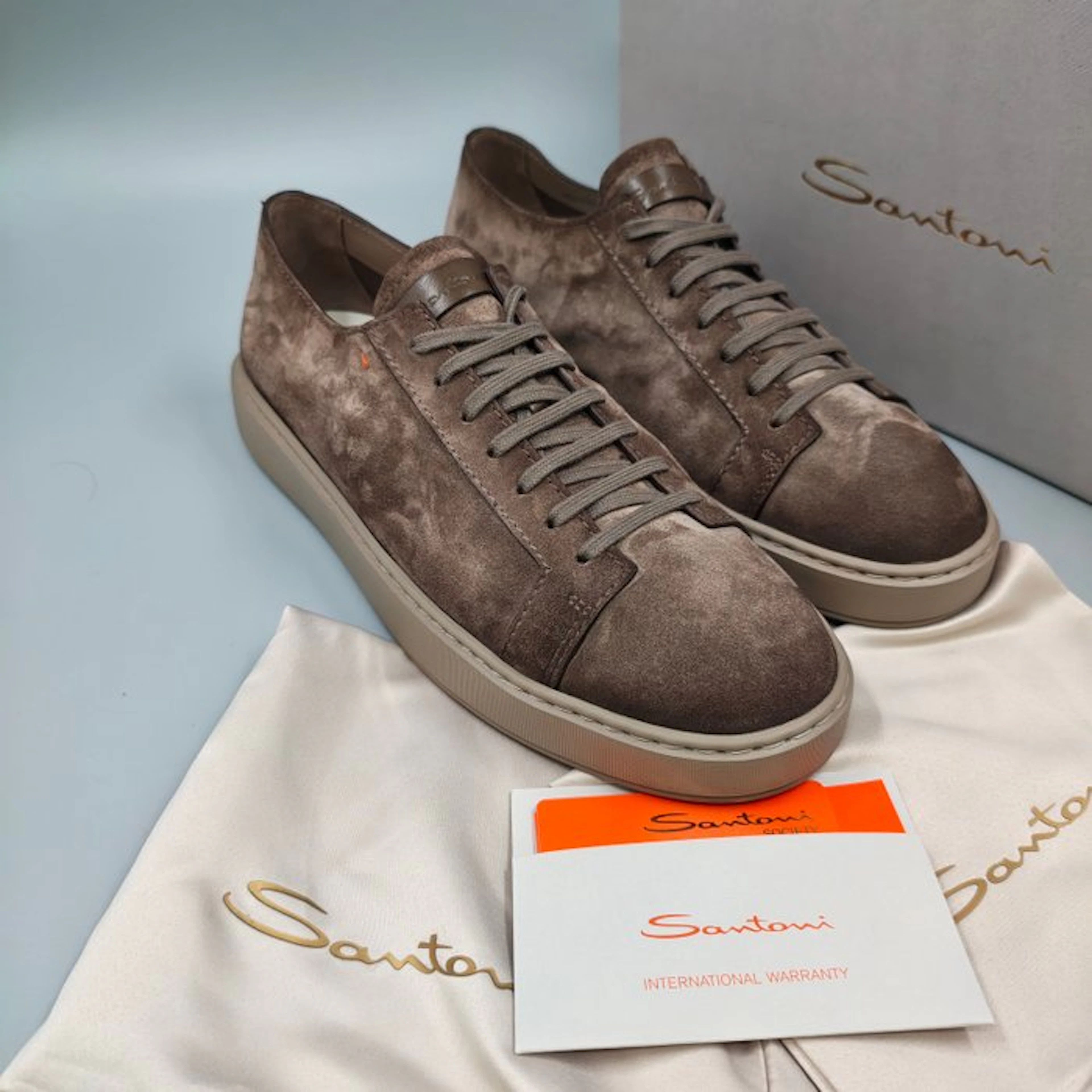 Santoni-UK 9,5-No Minimum! - Sneakers - Size: EU 45 - New with tags
