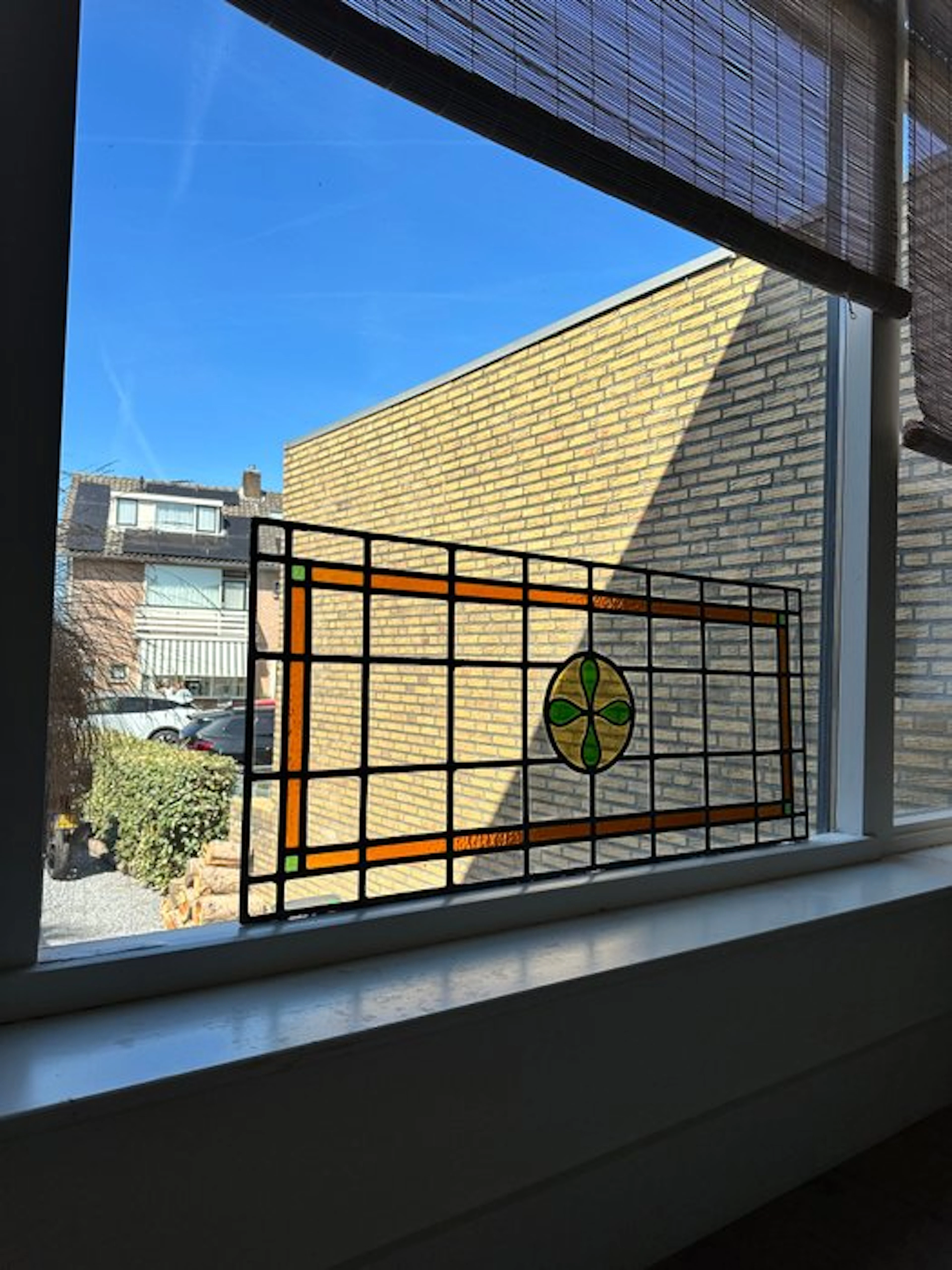 Jugendstil Stained glass window - Amsterdamse provenance...