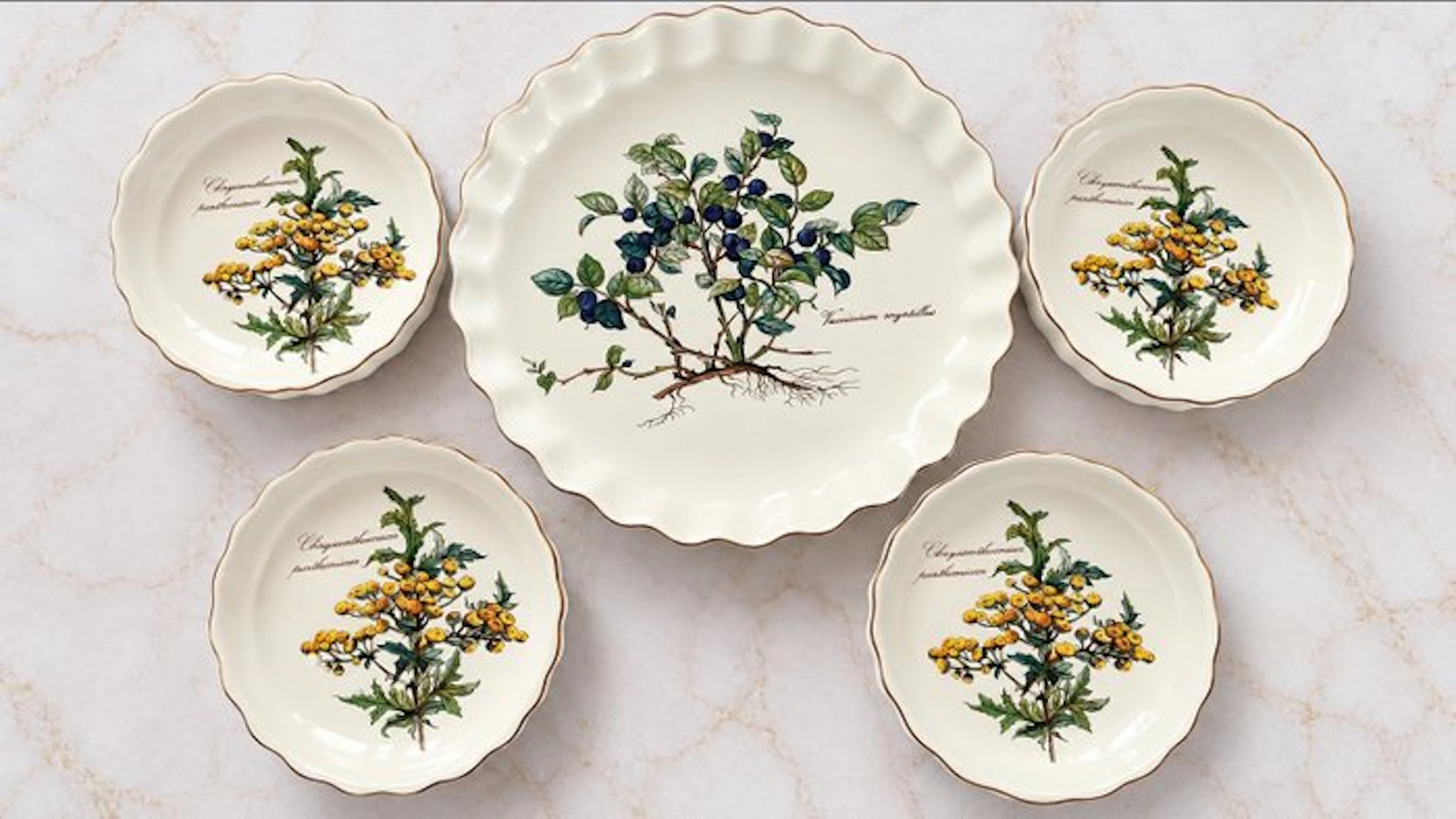 Villeroy & Boch - 4 Plats moules Tartelettes 1 Grand...