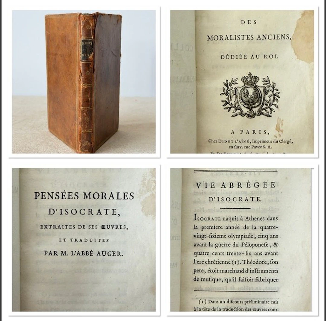 Abbé Auger - Isocrate - 1782