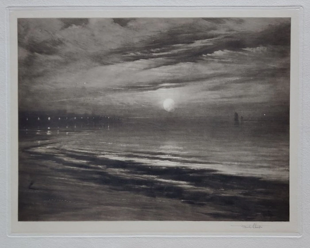 Francis Job "Frank" Short (1857–1945) - Moonrise Ramsgate