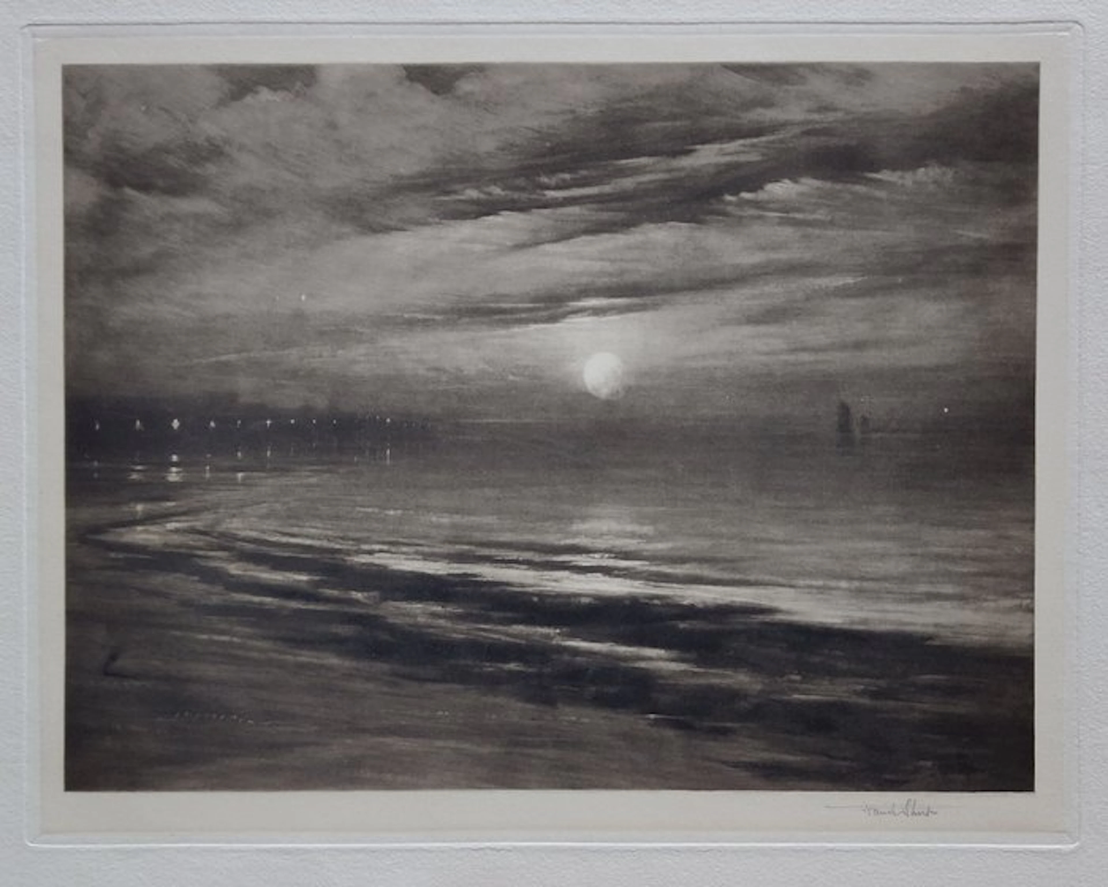Francis Job "Frank" Short (1857–1945) - Moonrise Ramsgate