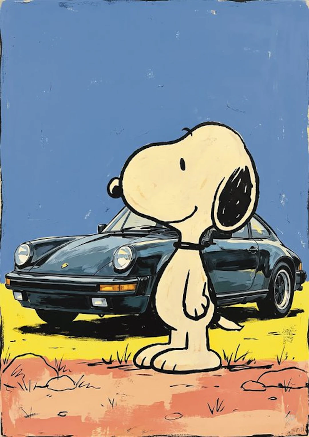 SDIMART 1996 - Snoopy Car Trip - Porsche 911 Limited Edition w/COA