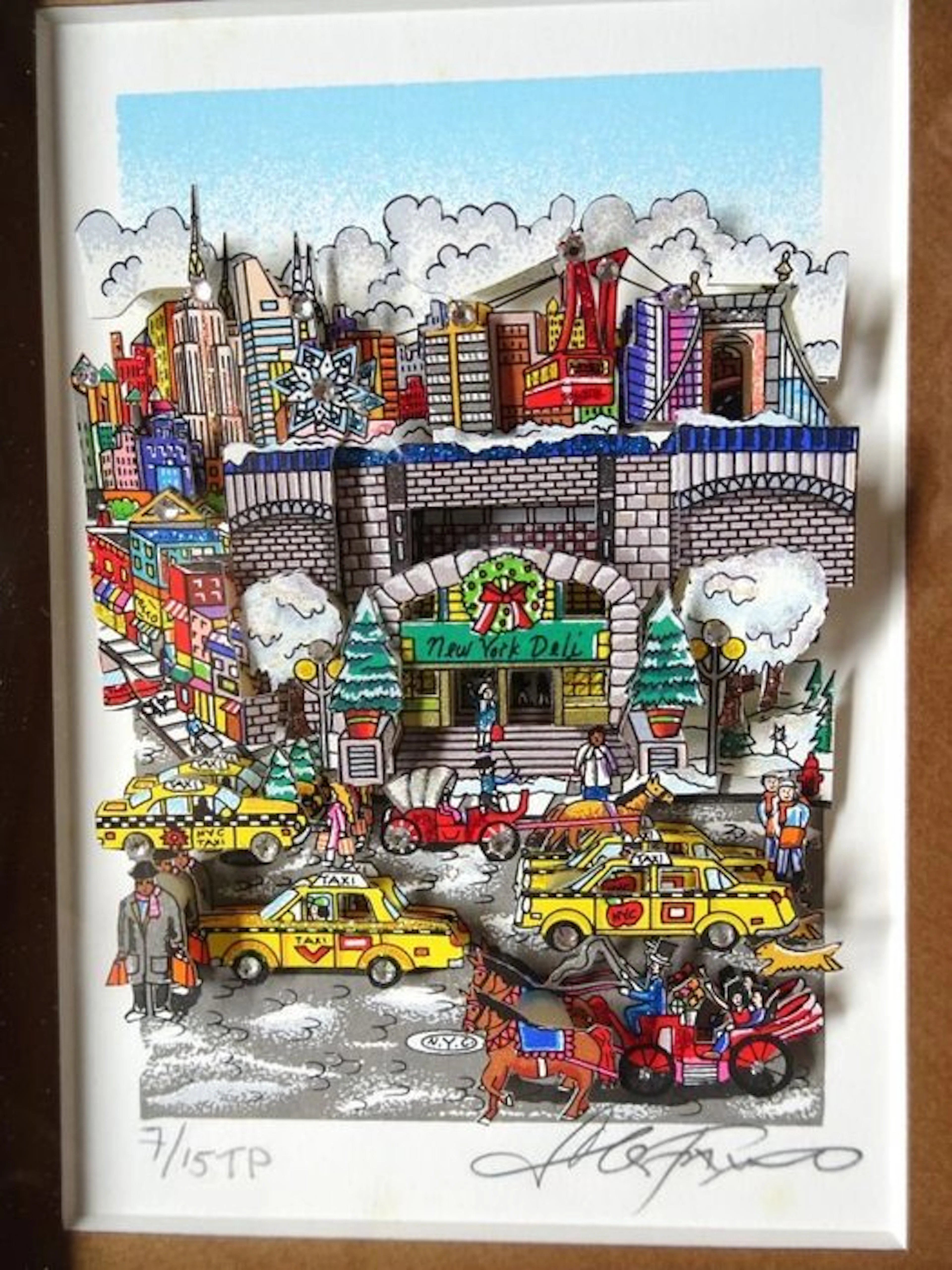 Charles Fazzino (1955) - Winter in Manhattan NY