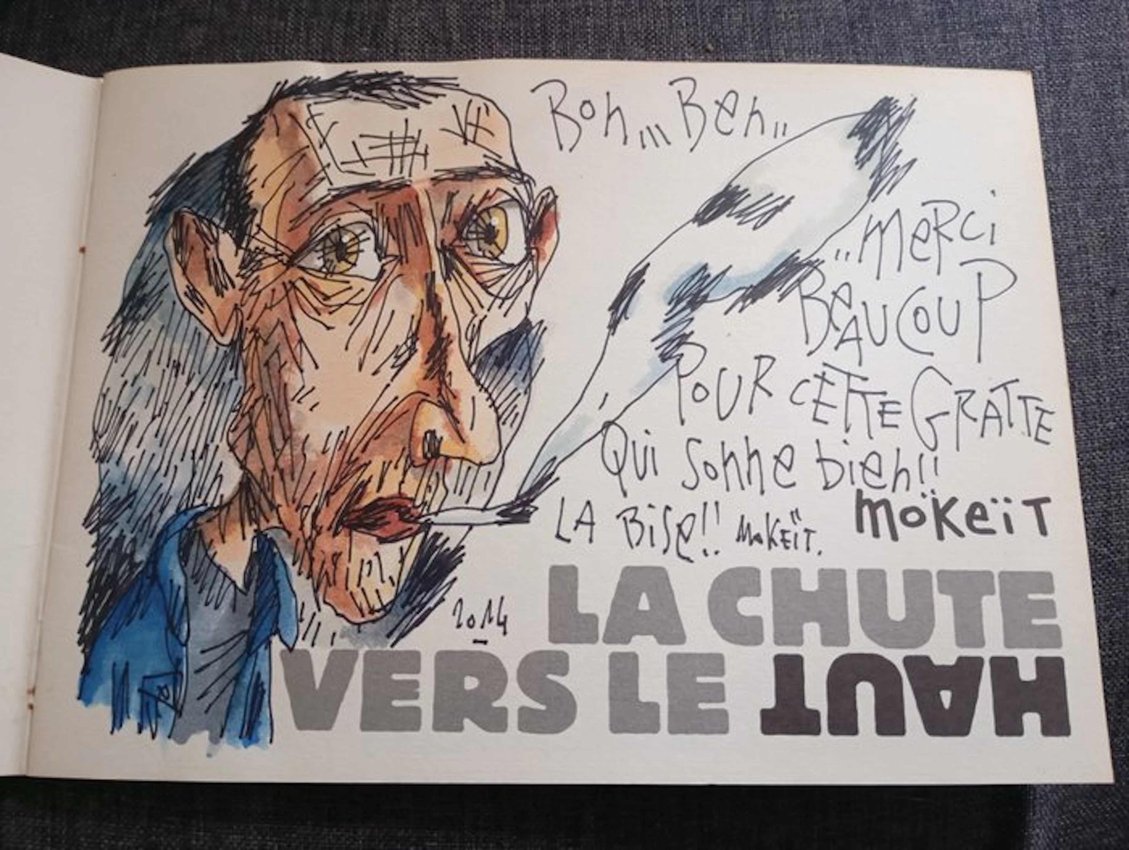 La Chute vers le haut + dédicace - B - 2ème édition - 1 Album - 2014