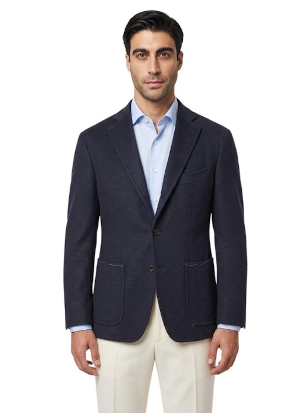 RUBINACCI NAPOLI - 46 IT - Blue 3/2 Roll Jacket Sport...