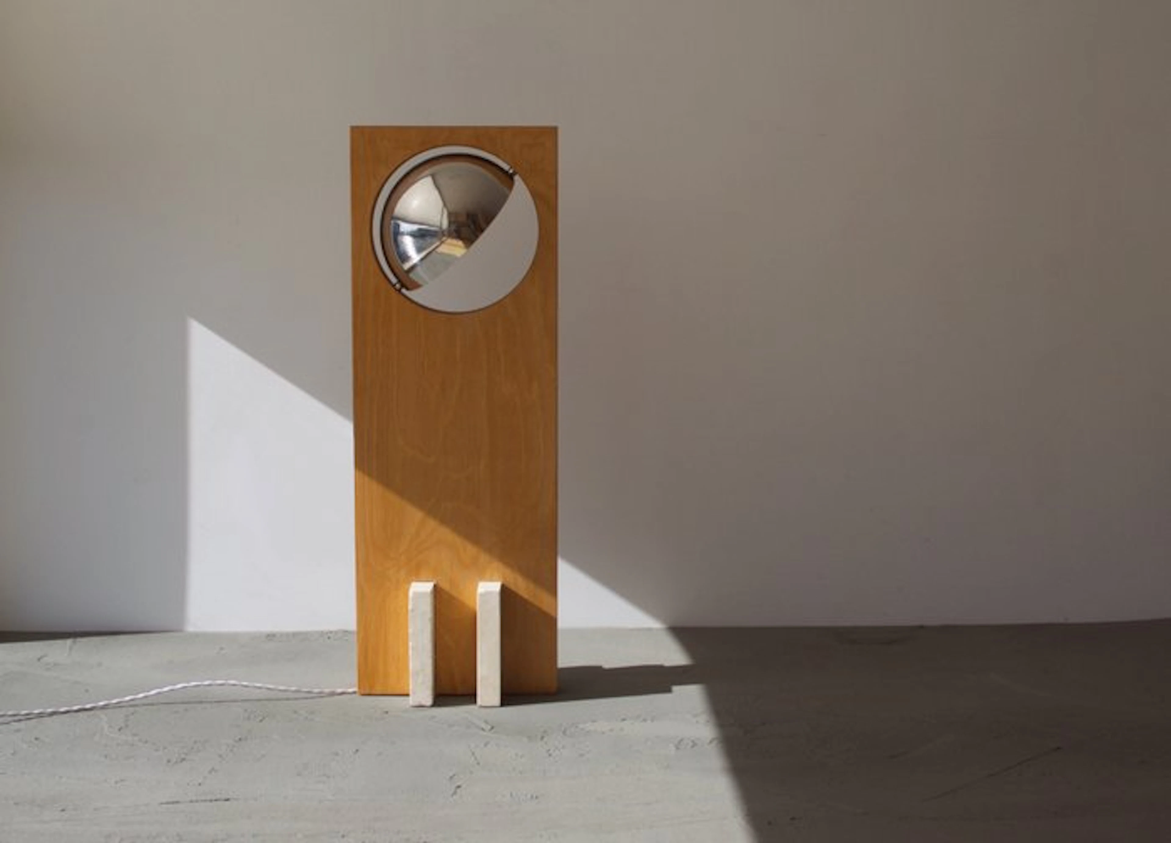 Edoardo Lietti Studio - Floor lamp - Galileo 2.3 - Travertino - Sculptural Lamp