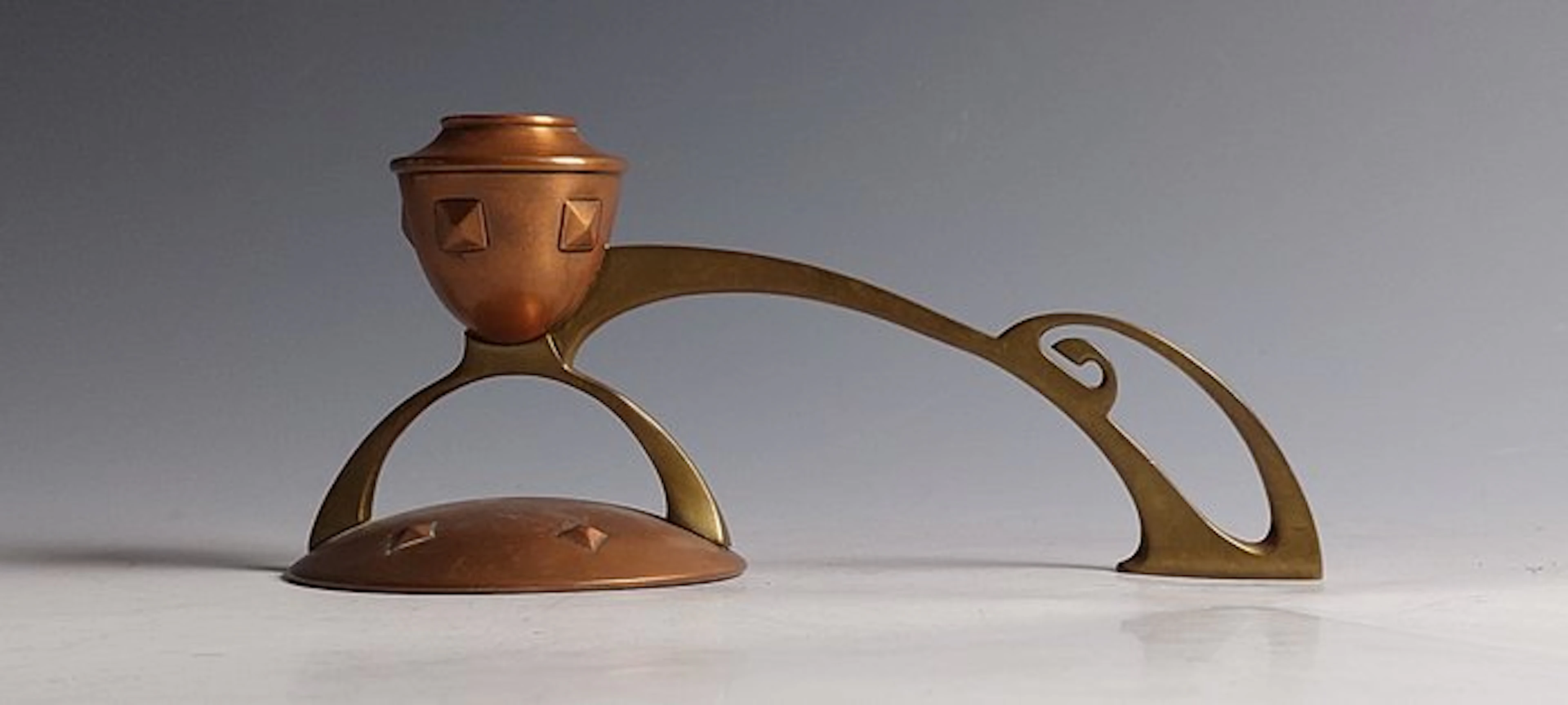 WMF / Geislingen - Taperstick - Copper, Brass - Art Nouveau