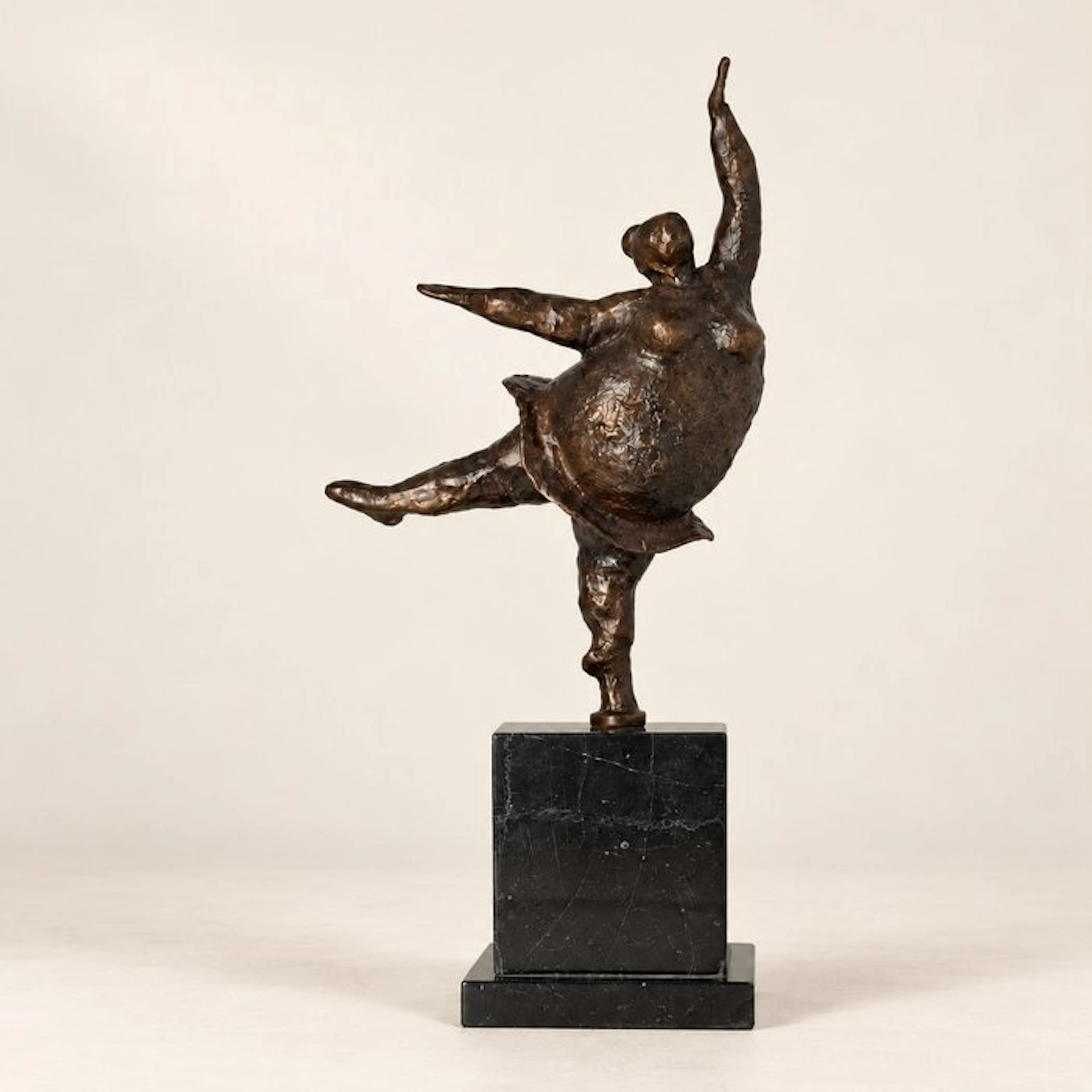 Figurine - Dansende vrouw - Bronze, Marble