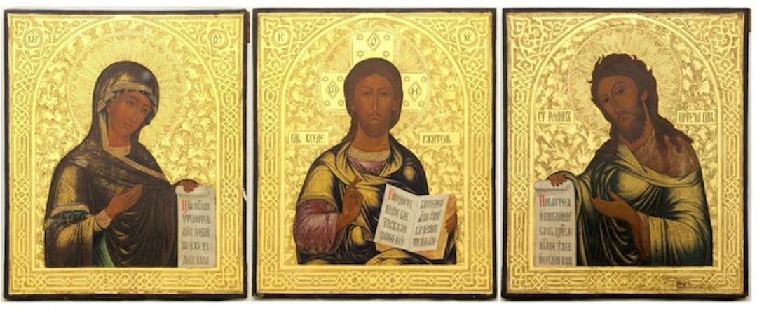 Icon - Deesis - Wood