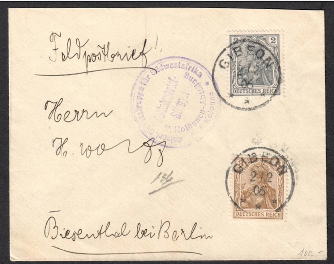 German South West Africa 1906 - DSWA with followers M 68...
