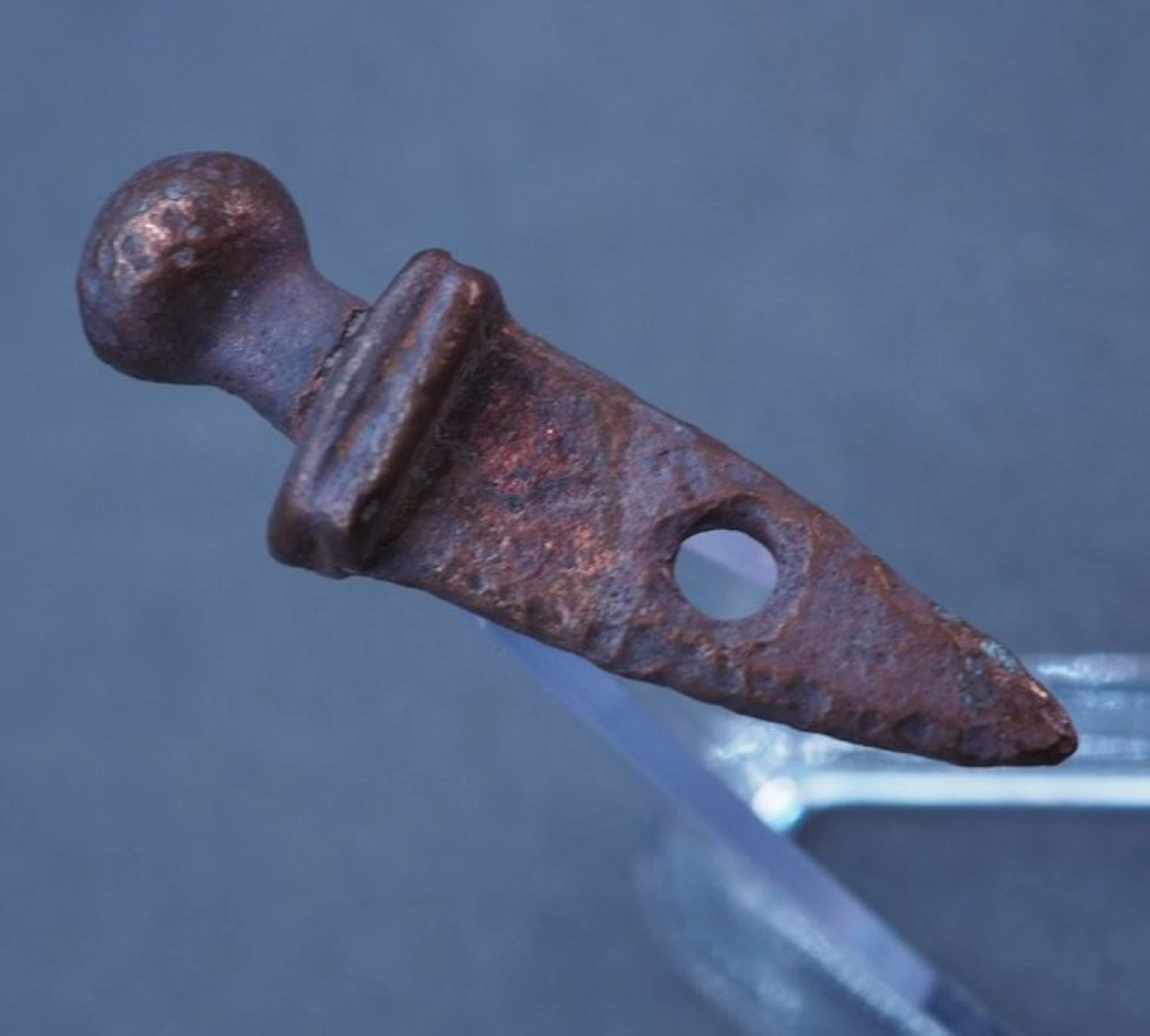 Ancient Roman Bronze legionary pendant gladius amulet - 32 mm (No