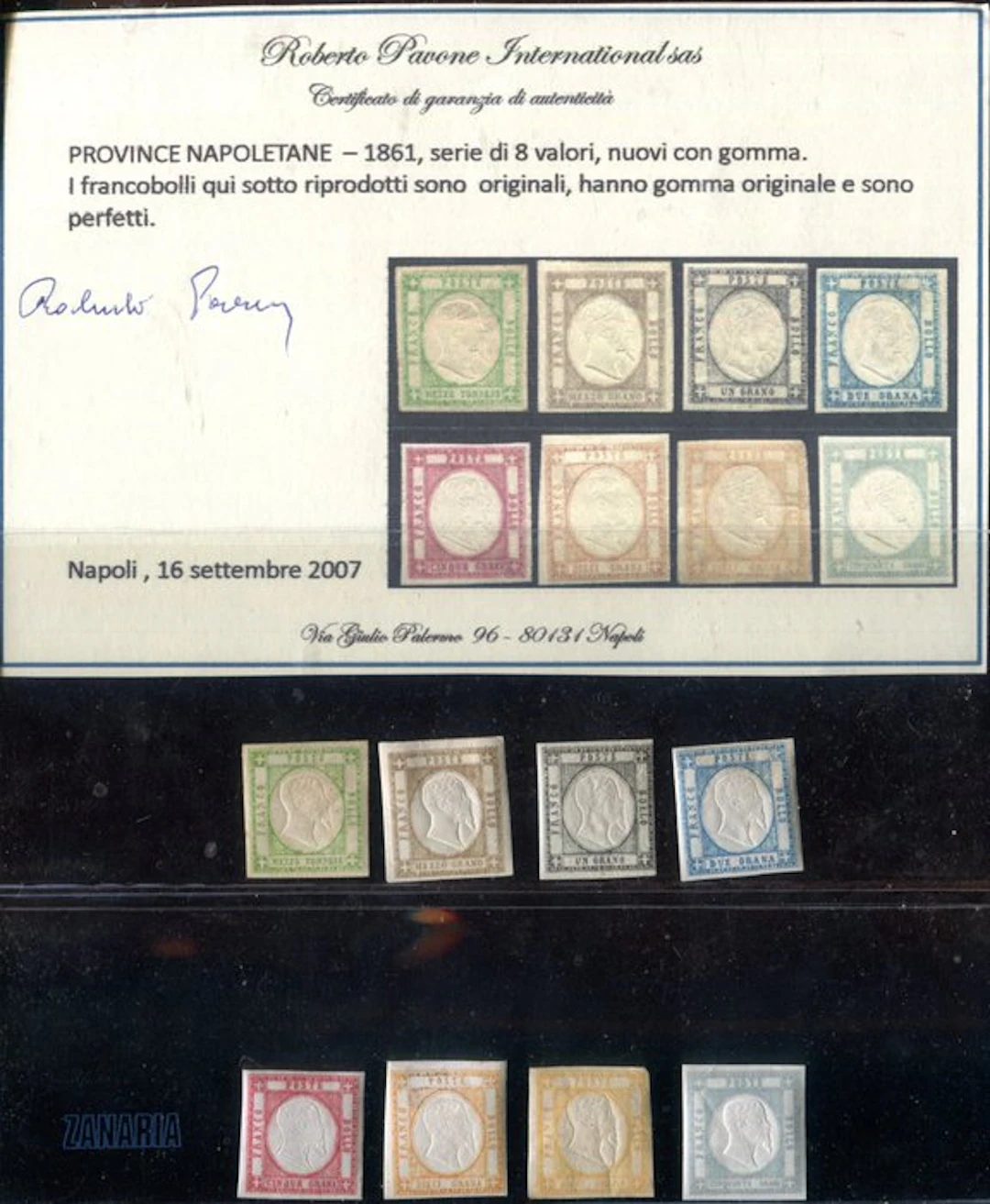 Italian Ancient States - Naples 1861 - Neapolitan Provinces