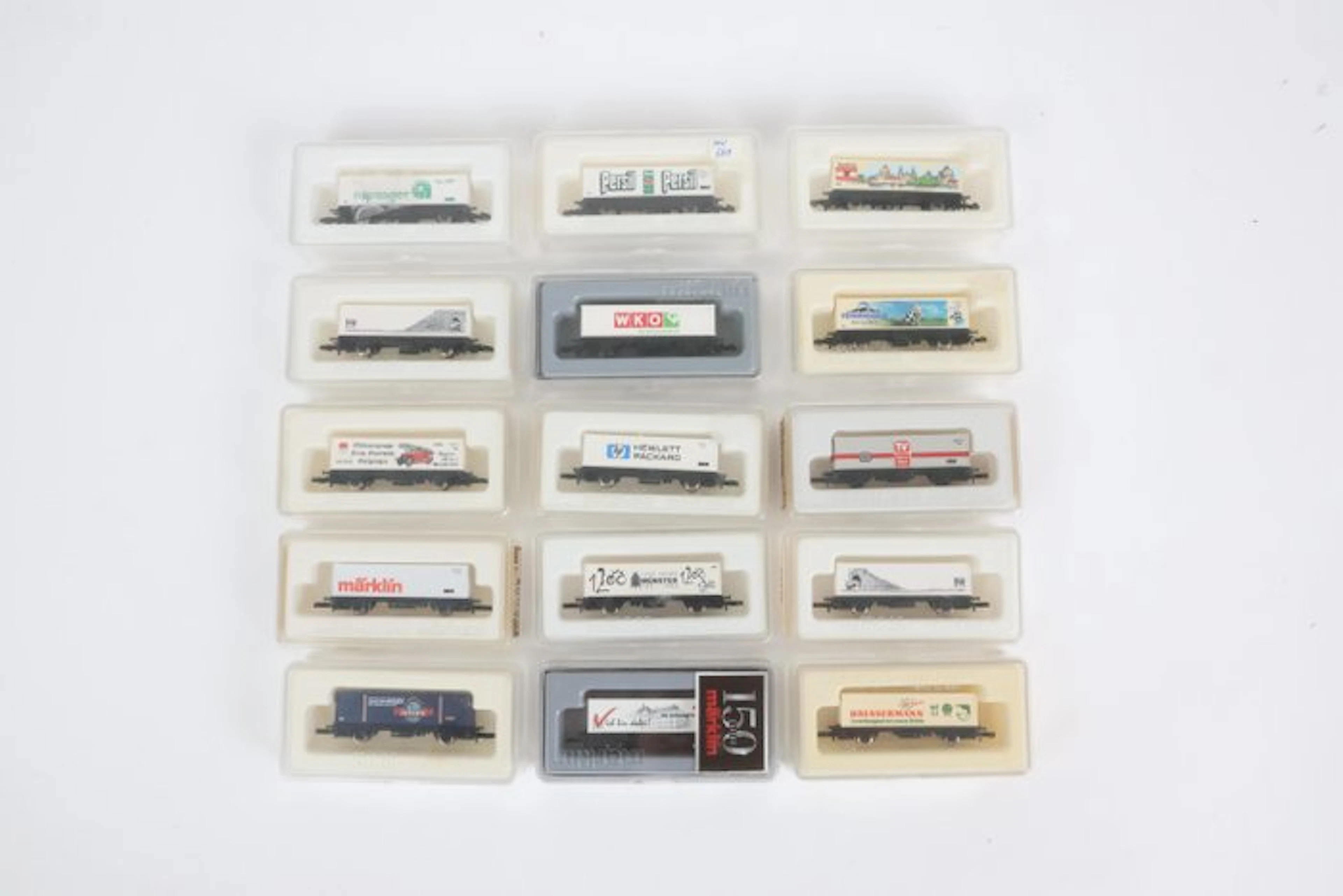 Märklin Z - Model train freight carriage (15) - Container...