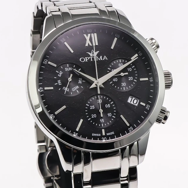 Optima - Swiss Made Chronograph - OSC450-SS-3 - No...