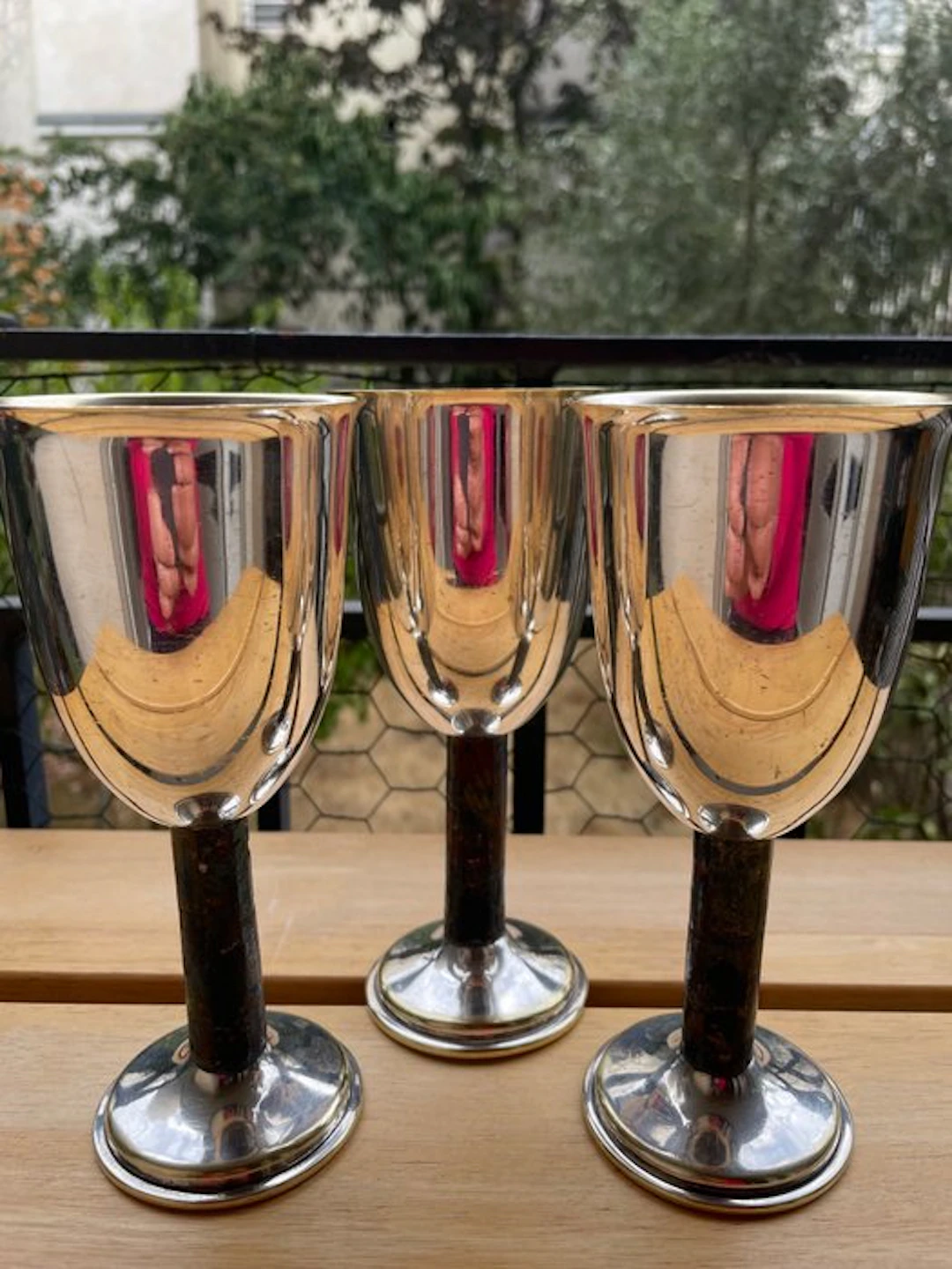 Maison Los Castillos - Wine glass (3) - Silverplated