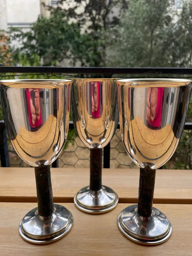 Maison Los Castillos - Wine glass (3) - Silverplated