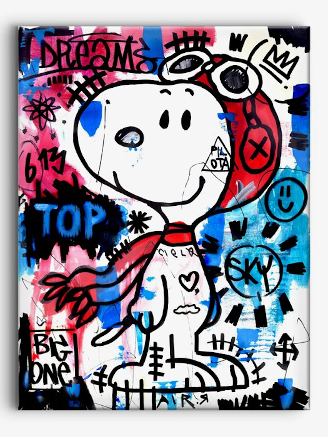 LACRISS (1990) - Snoopy Aviator Sky - Apex Predator - Original Paint 100% - XL
