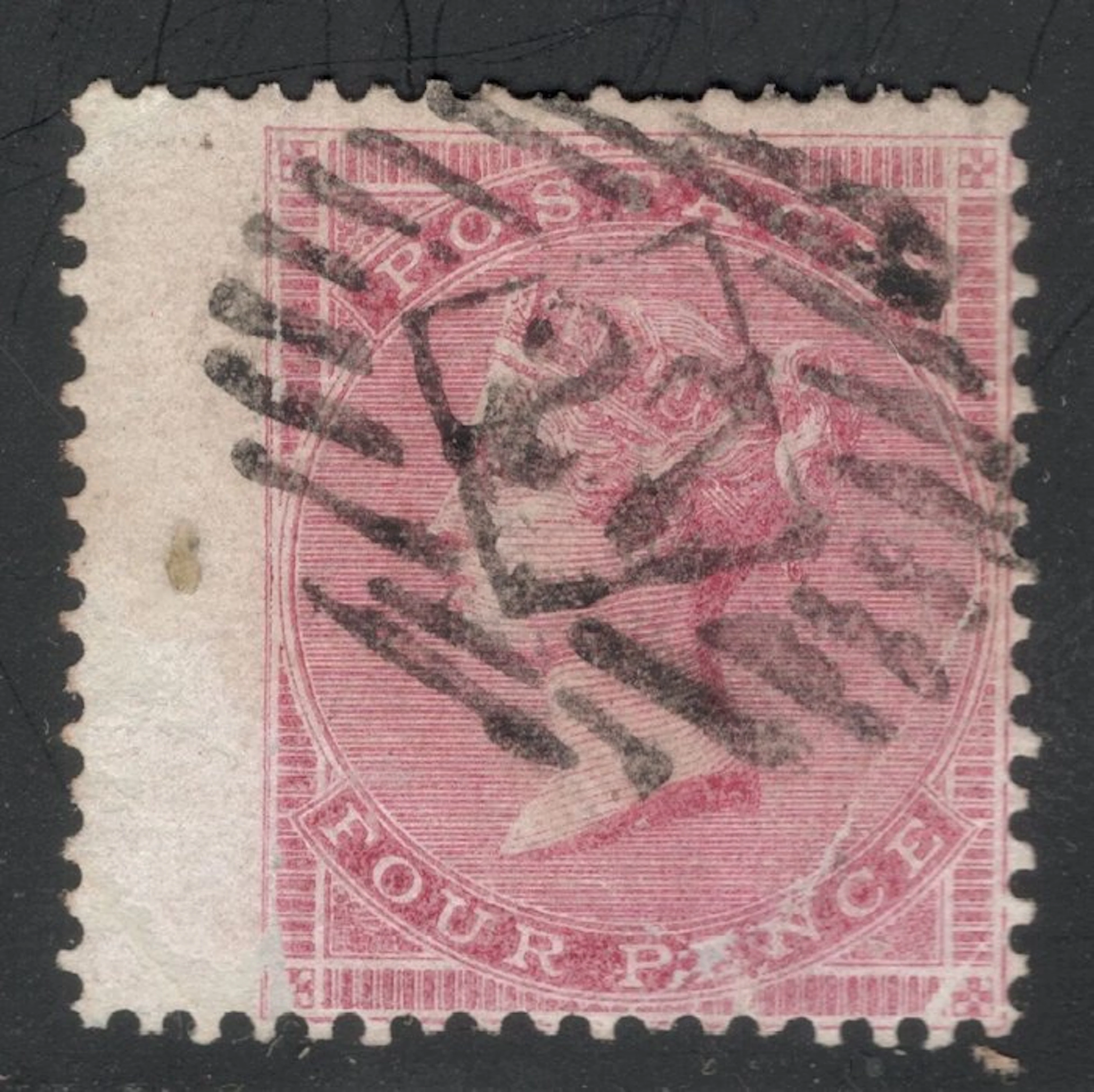 Great Britain 1855 - Queen Victoria: 4d Carmine