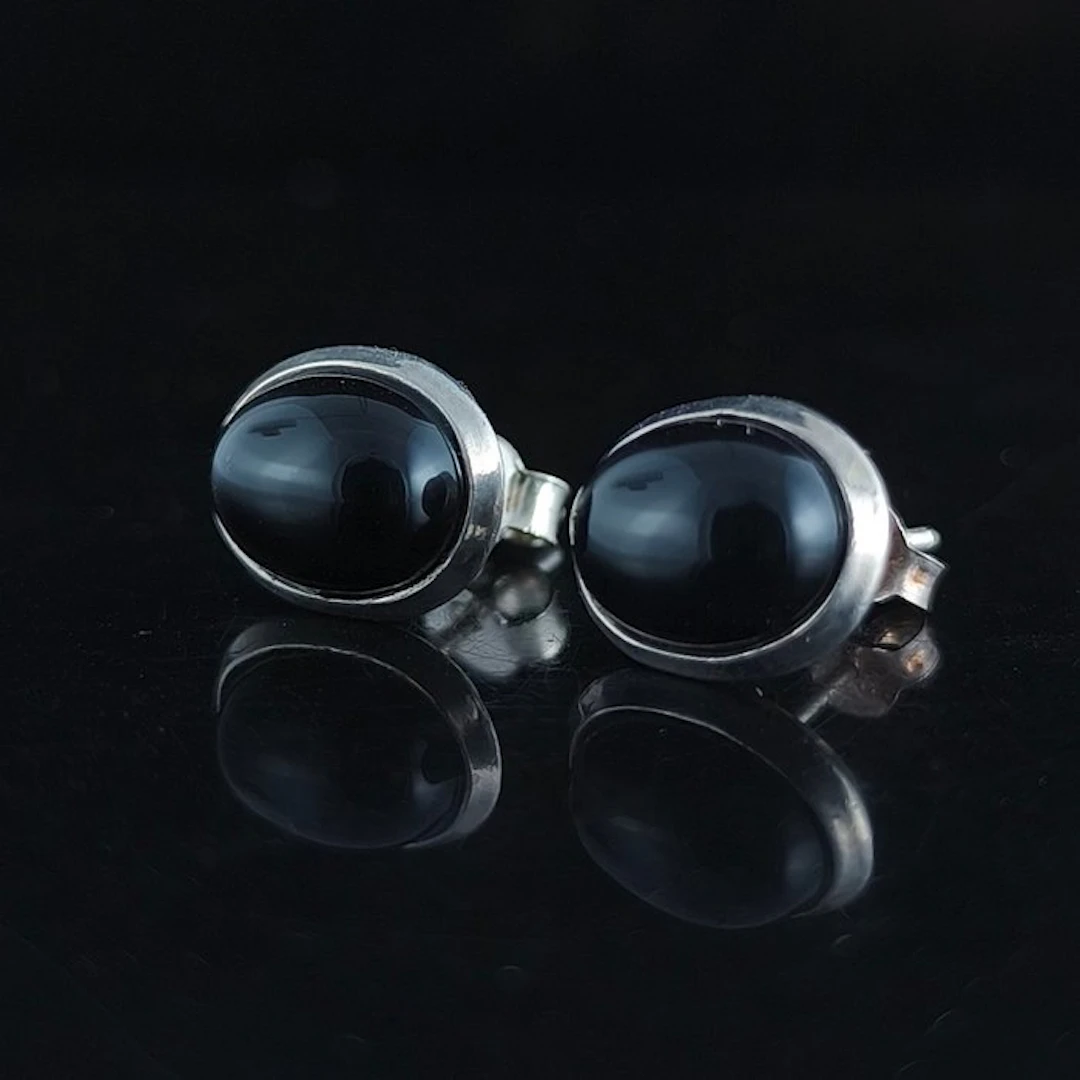 Silver - Earrings - Onix Sterling Silver