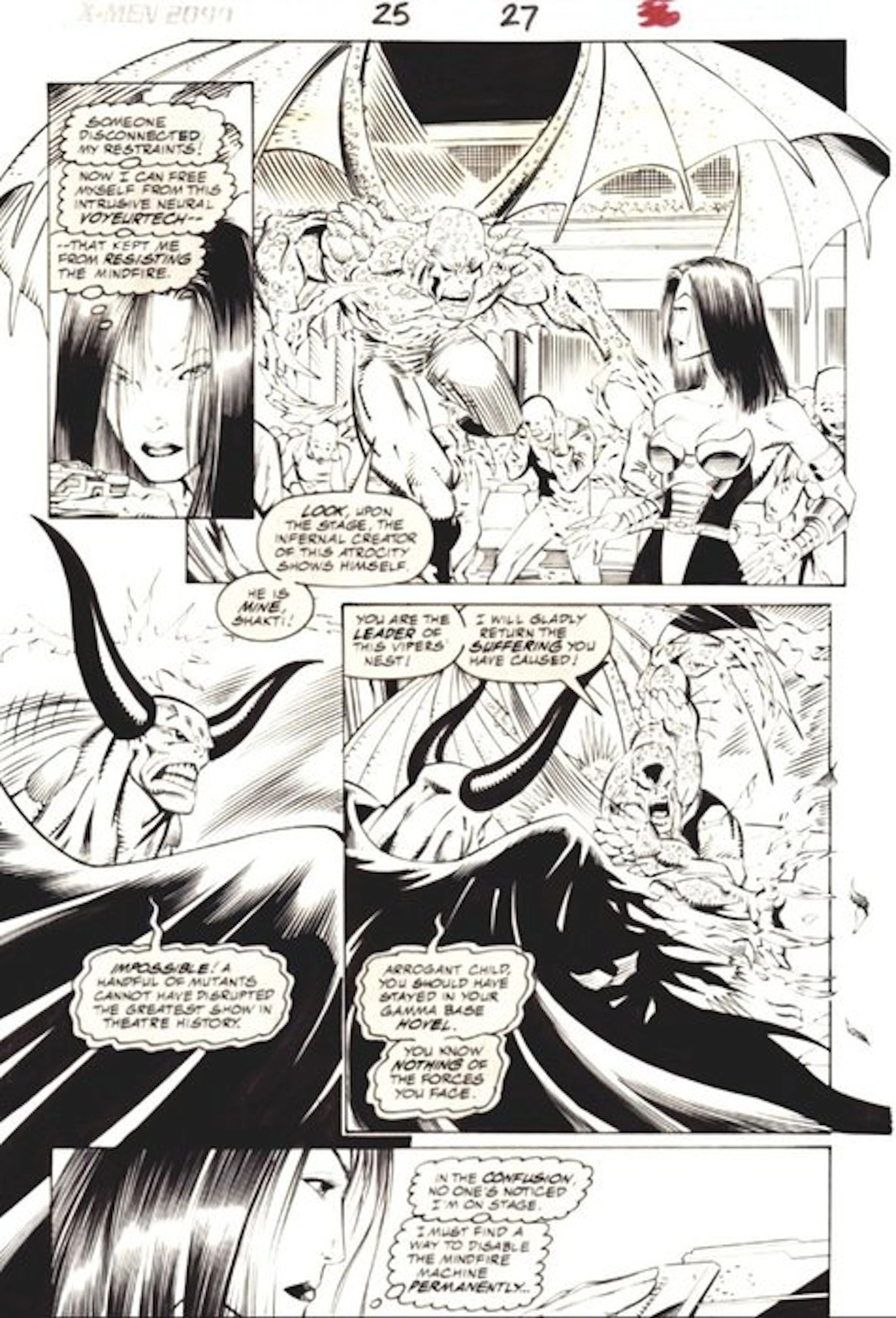 Ron Lim Inks by Harry Candelario - 1 Original page...