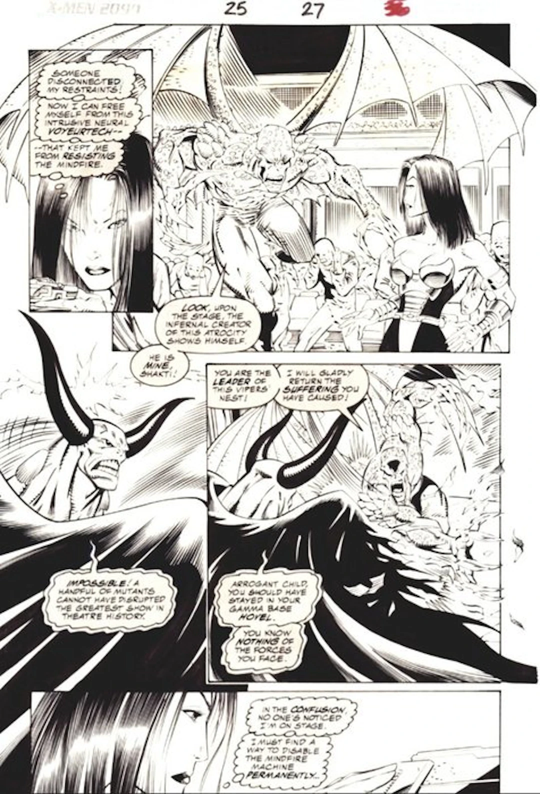 Ron Lim Inks by Harry Candelario - 1 Original page...