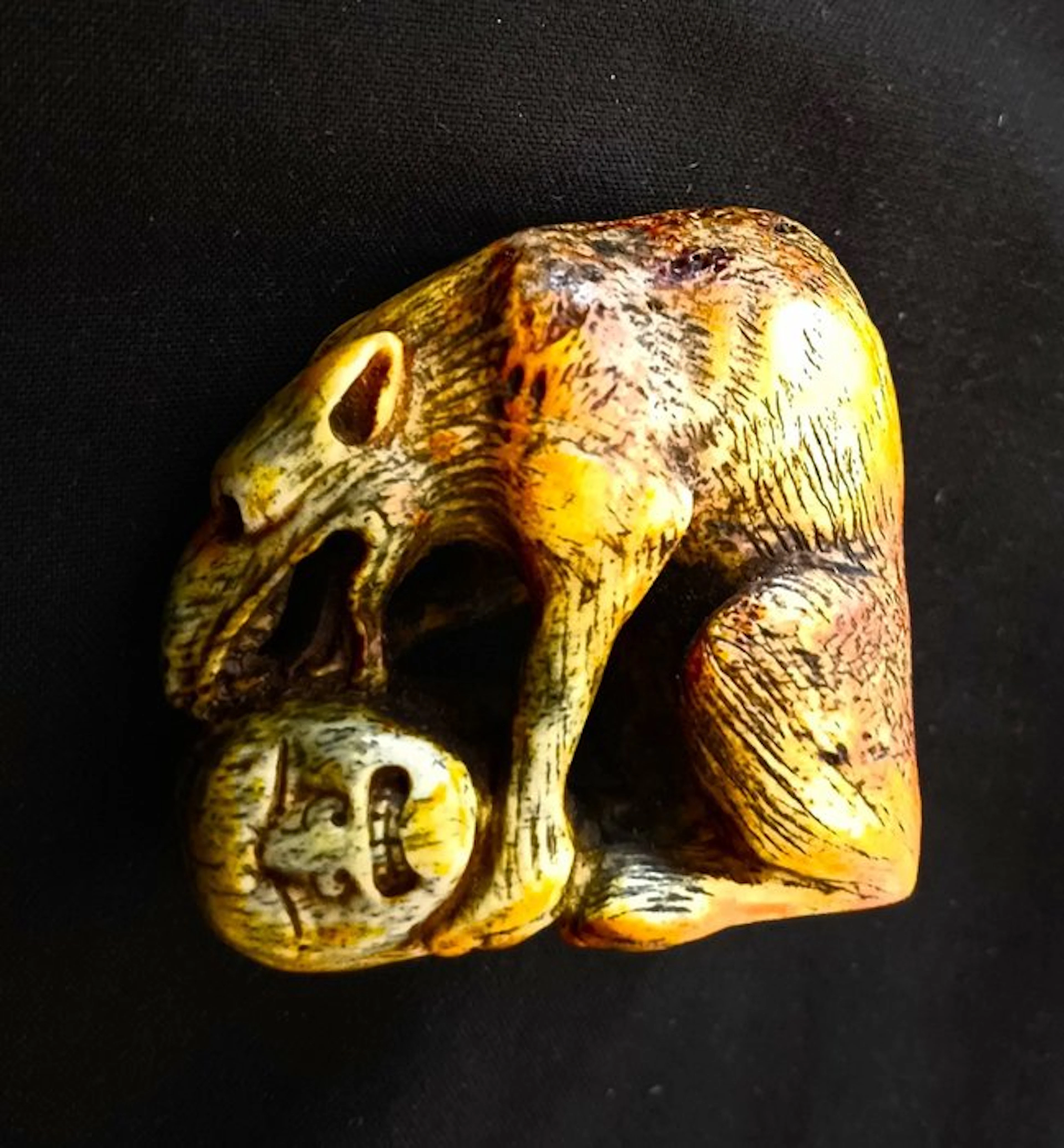 Netsuke – deer antler - Japan - Edo Period (1600-1868)