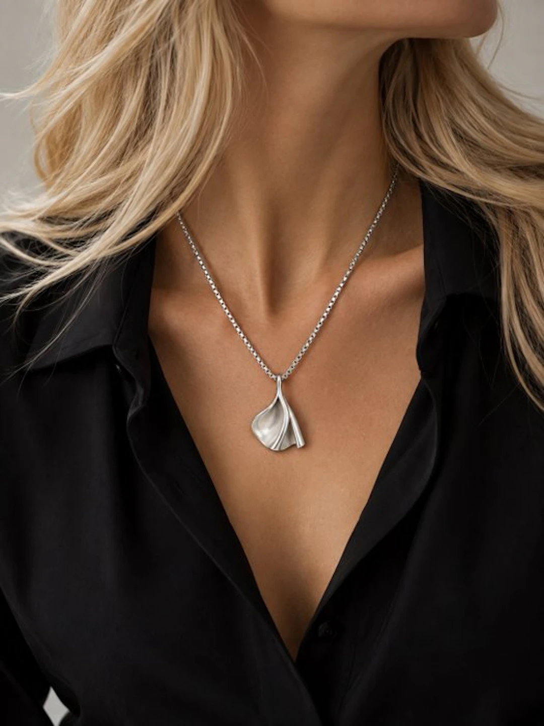 Niels Erik From - 925s Silver - Necklace with pendant
