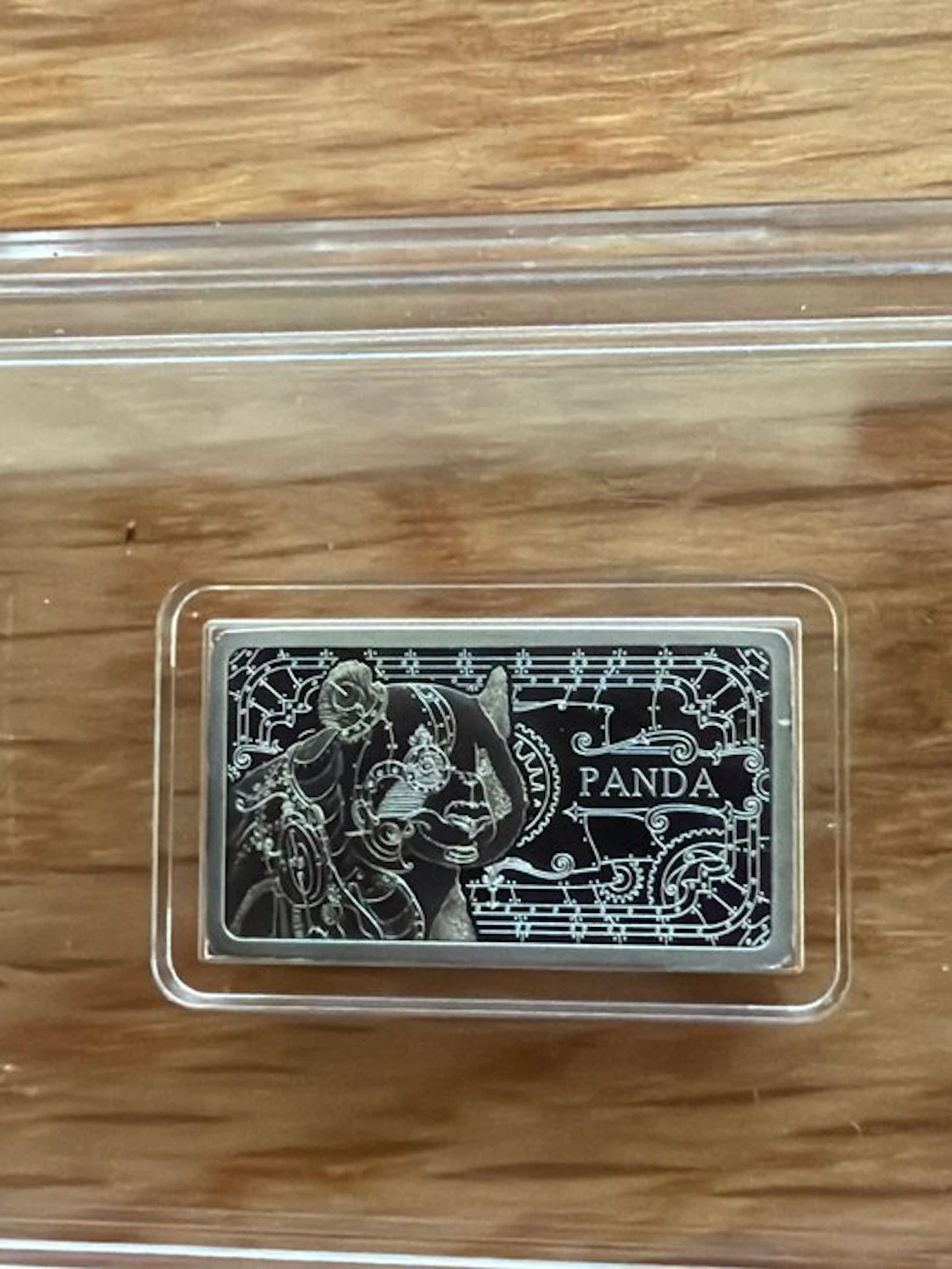 World. Platin Bar Panda , 1/100 oz (.999) (No reserve price)