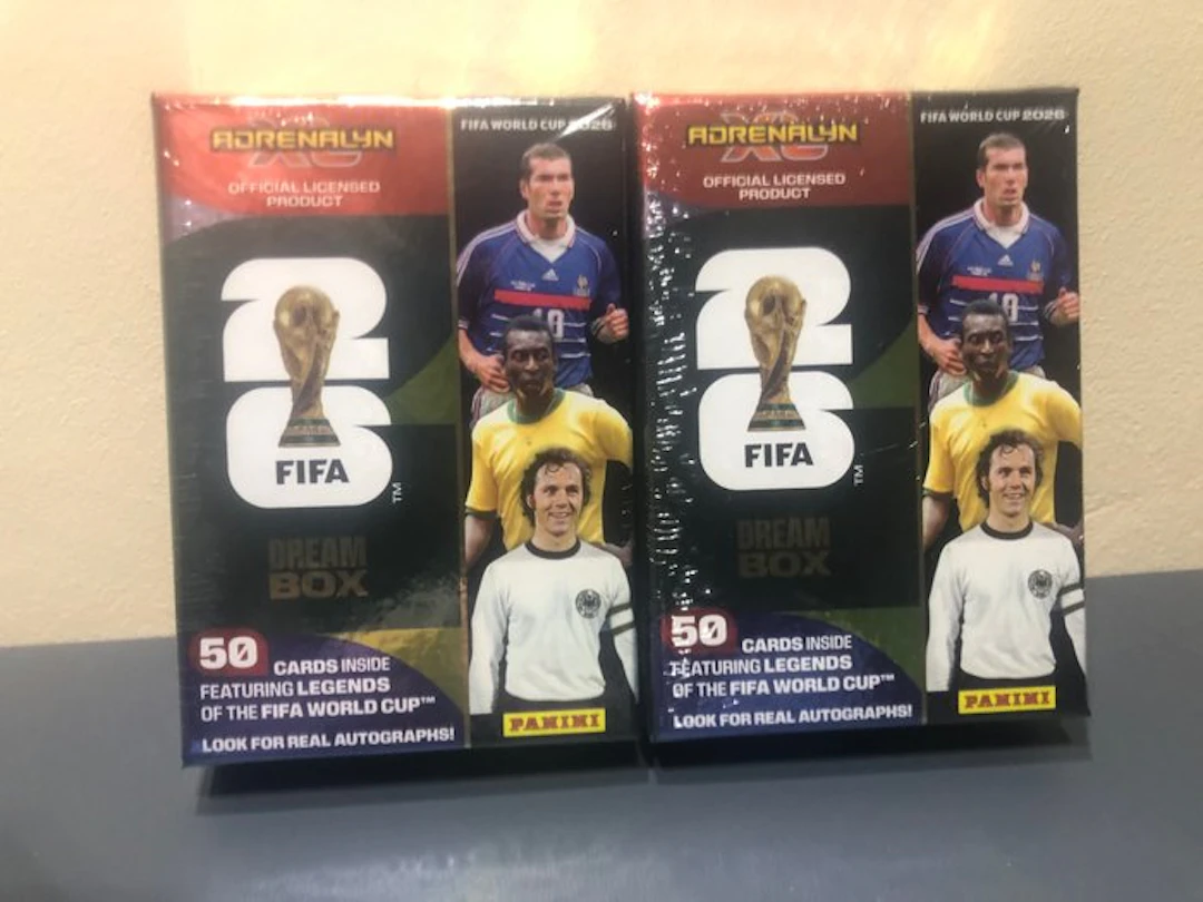 2026 Panini World Cup Adrenalyn XL Pelé, Zinedine Zidane Originalförpackning - 2 Sealed box - Nyskick