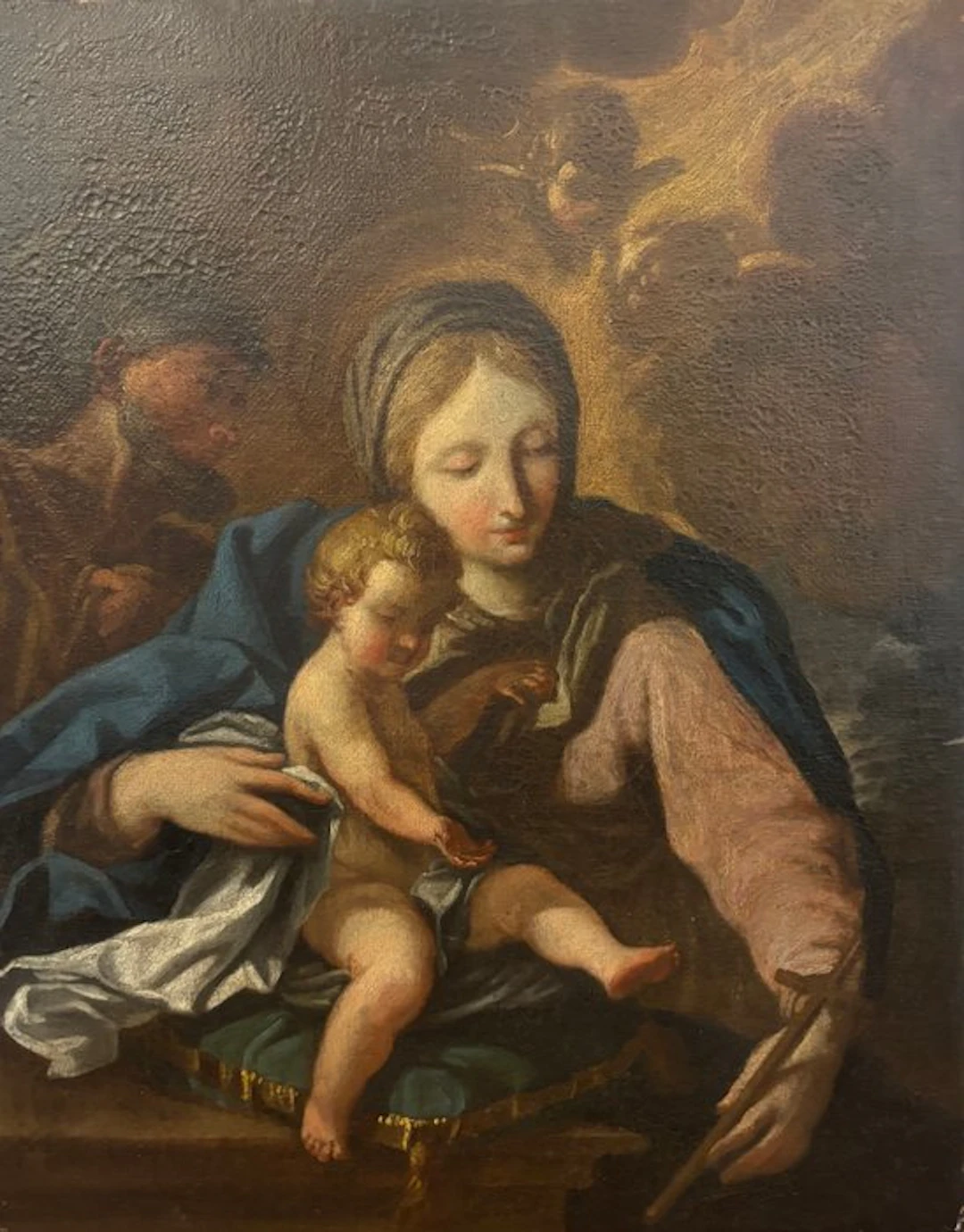Seguace di Carlo Cignani (XVIII) - Madonna con bambino