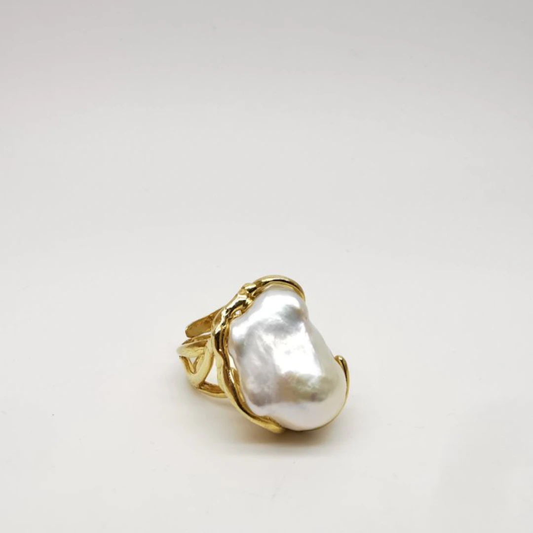 Pearl - Sterling Silver 925 - Ring - Perla Edison