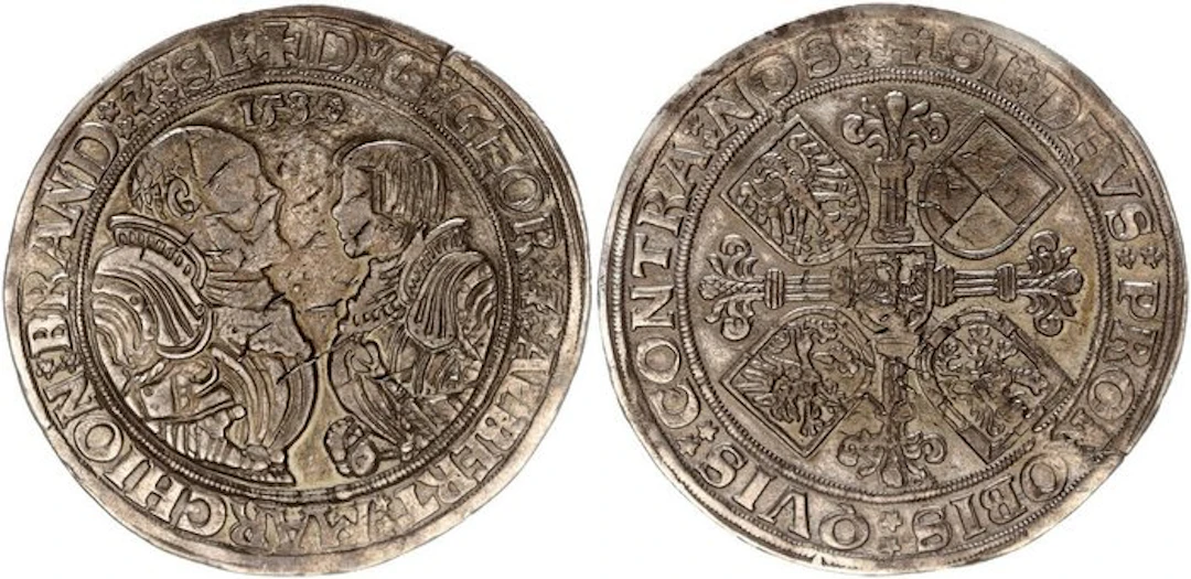 Deutschland Brandenburg-Franken. Georg und Albrecht. Taler 1539